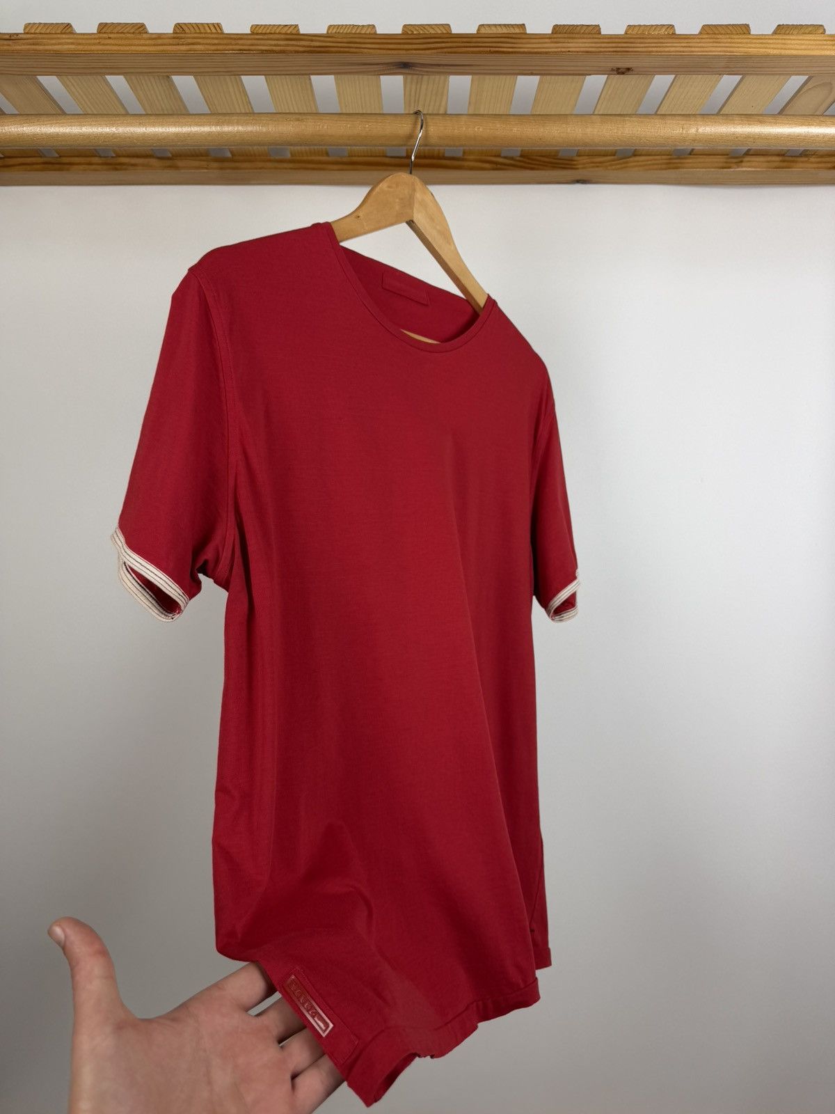 Prada Vintage Prada t-shirt Red Tab Size XL Size XL / US 12-14 / IT 48-50 - 1 Thumbnail