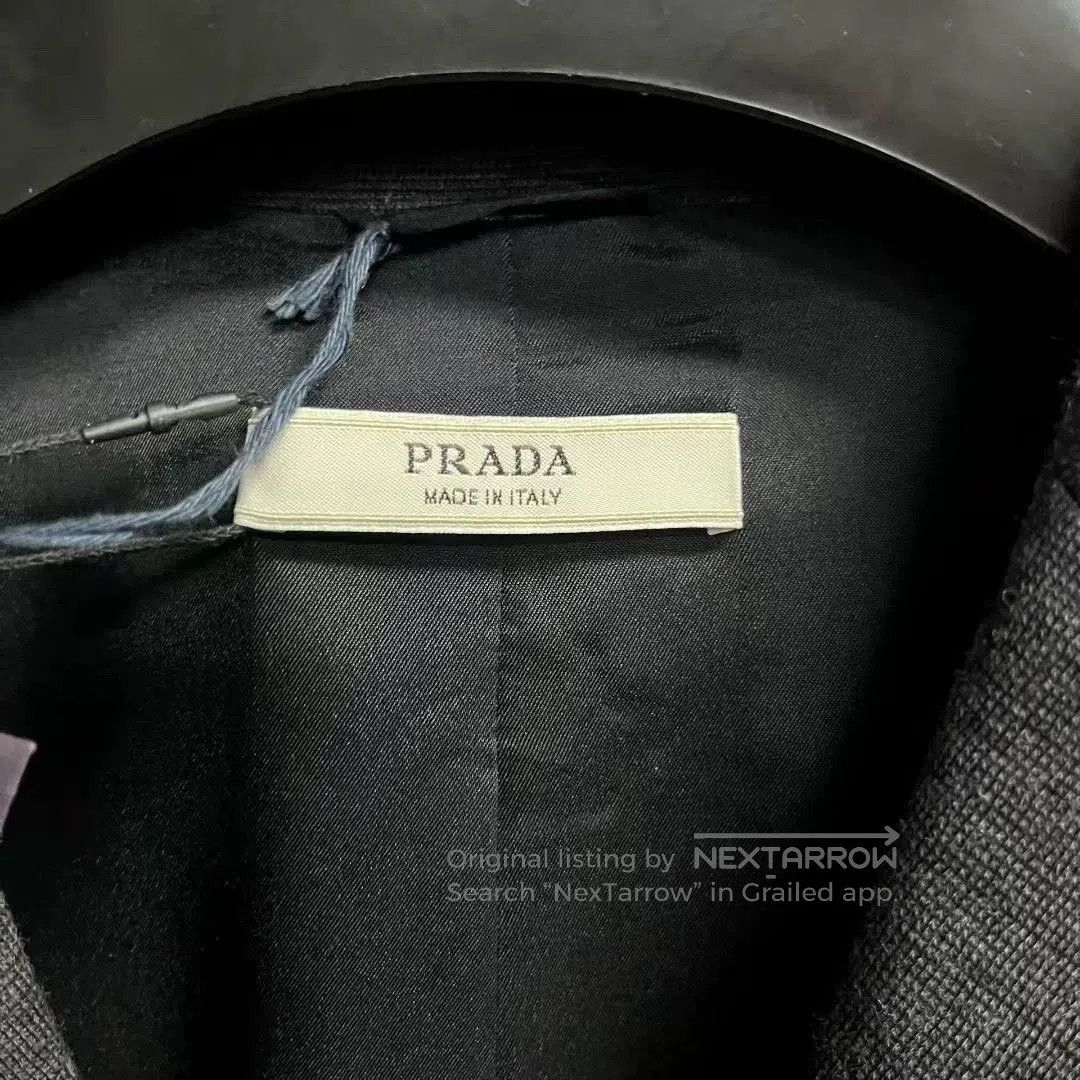 Prada prada dark gray tailored blazer jacket. Size US M / EU 48-50 / 2 - 2 Thumbnail