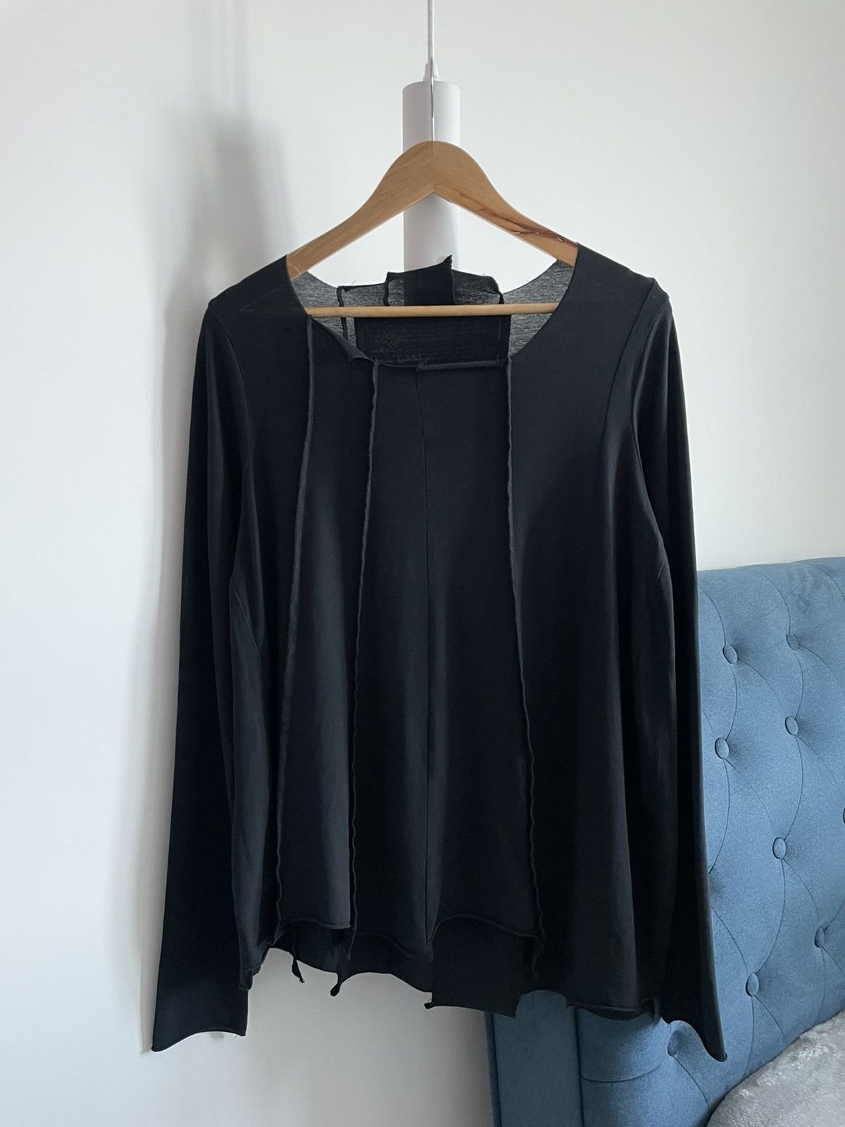 Rundholz Rundholz Asymmetric Black Long Sleeve Avant Garde RARE Size L / US 10 / IT 46 - 1 Thumbnail
