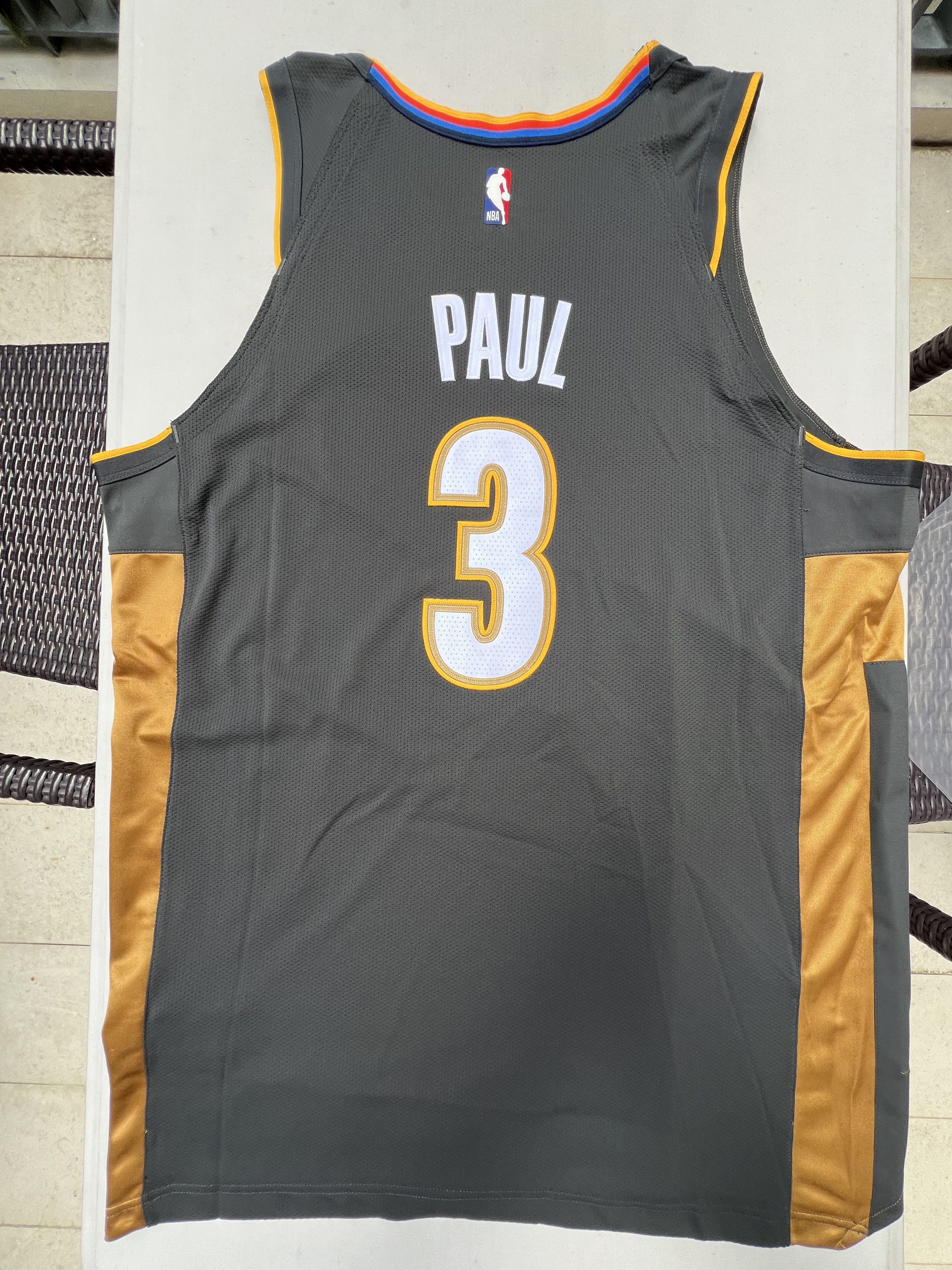 NBA × Nike Chris Paul Oklahoma City Thunder Nike City Authentic Jersey Size US XL / EU 56 / 4 - 2 Thumbnail