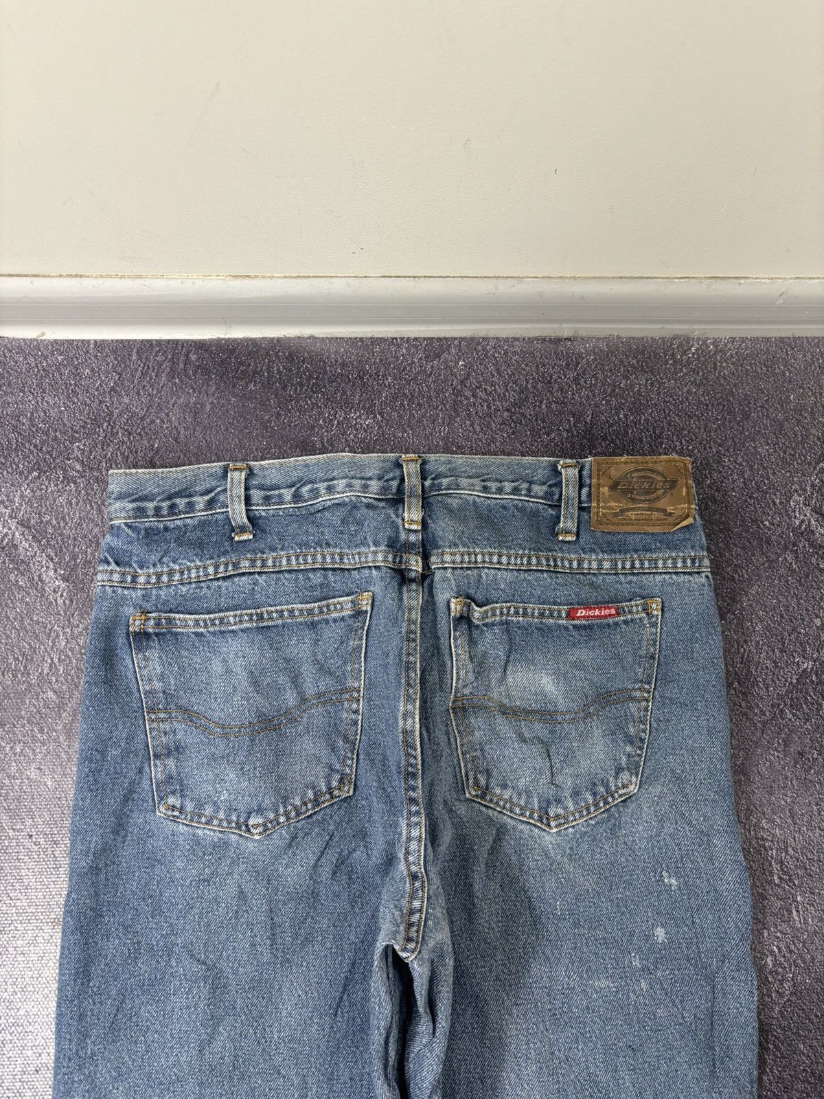 Dickies Vintage Dickies Faded Light Blue Workwear Denim Baggy Jeans Size US 34 / EU 50 - 8 Thumbnail