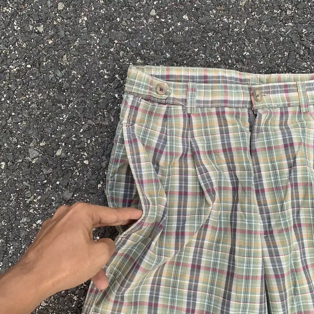 Henry Cotton's × Vintage Vintage HENRY COTTON’S Check Chino Plaid Pants W29 Size US 29 - 3 Thumbnail