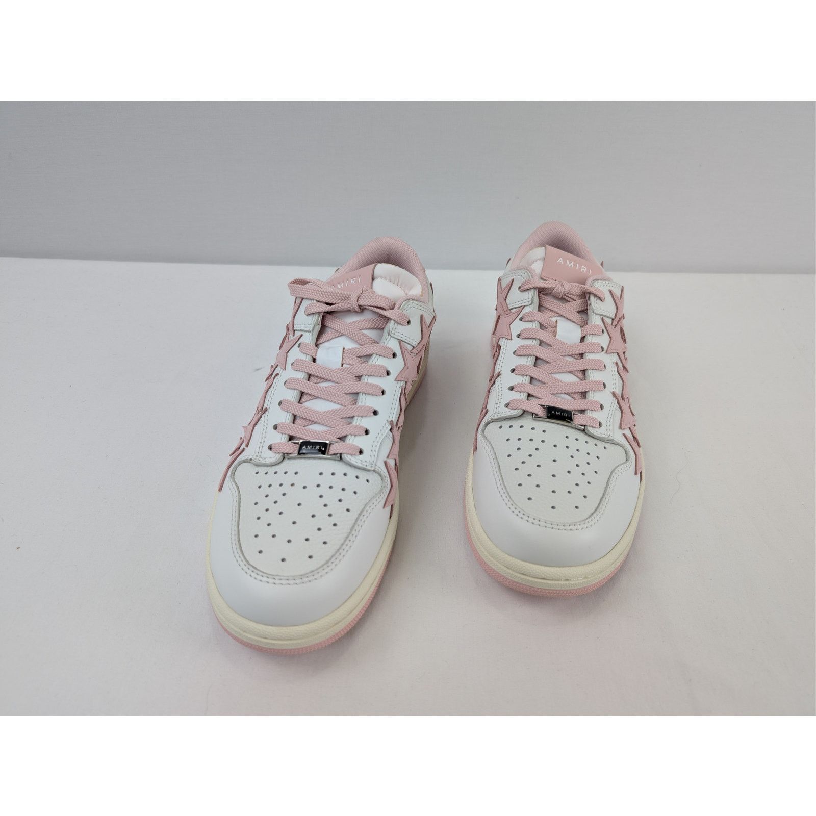 Amiri o1rshd1 Q:2 / Stars Low Top Sneakers in White/Pink Size US 8 / IT 38 - 7 Thumbnail
