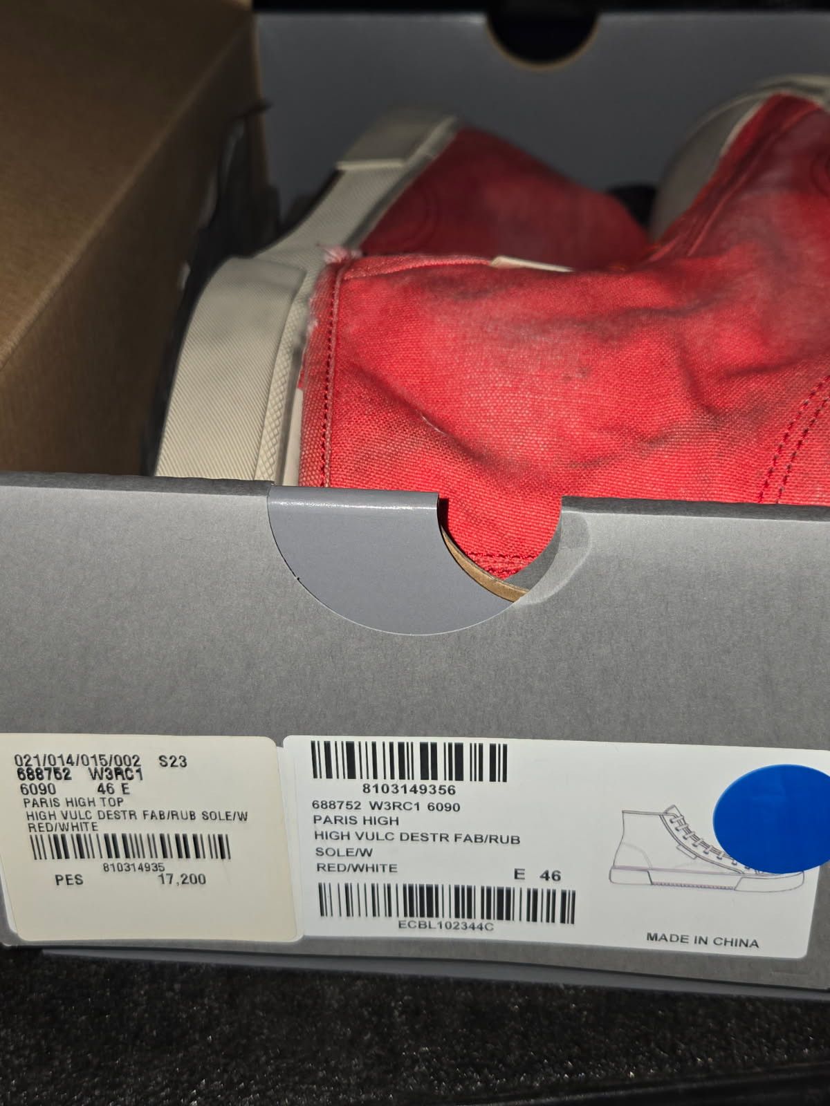 Balenciaga Balenciaga Paris High Top Red Size US 13 / EU 46 - 10 Thumbnail