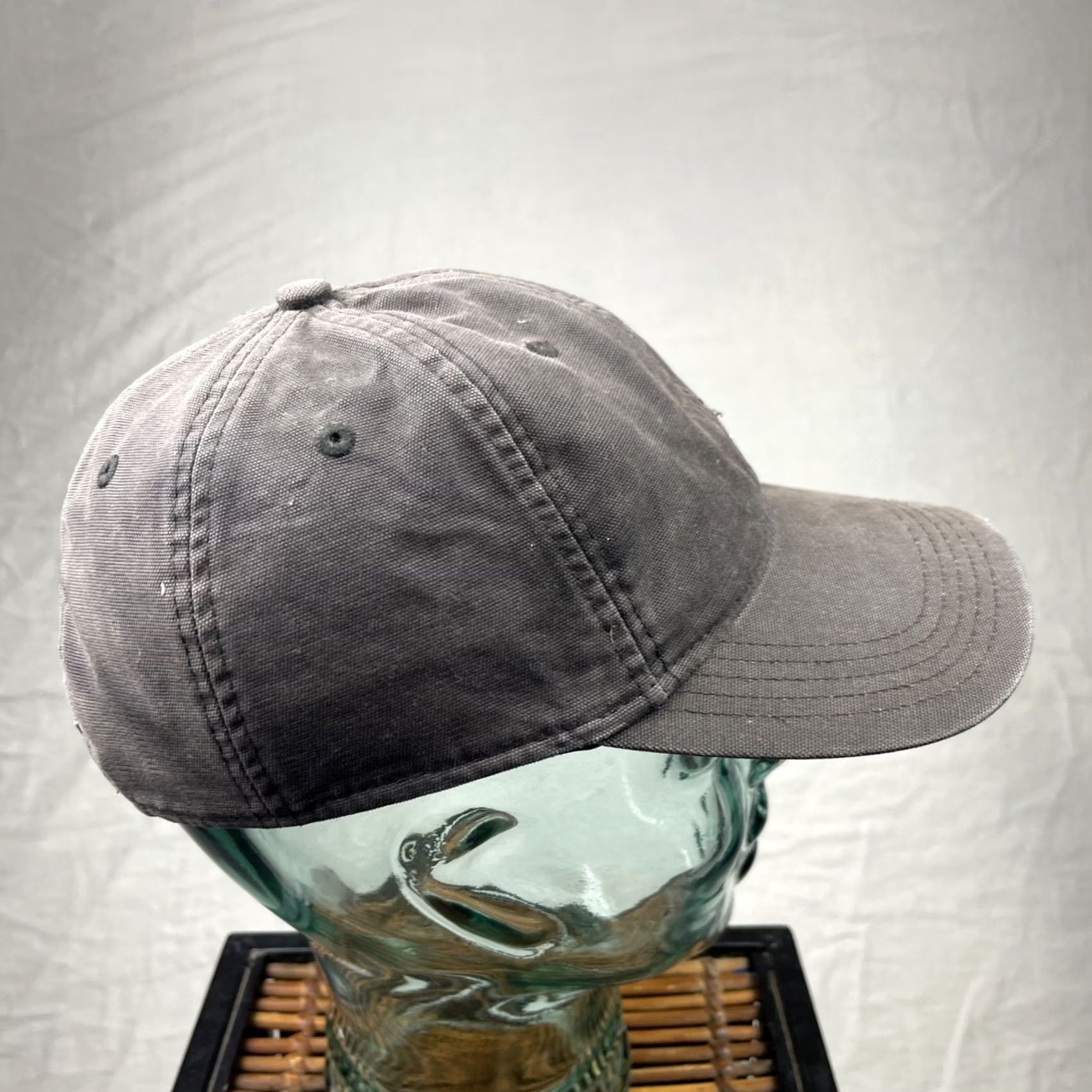 Carhartt Carhartt Hat Cap Mens Adjustable Black Canvas 6 Panel Workwear Strap Back Fade Size ONE SIZE - 4 Thumbnail