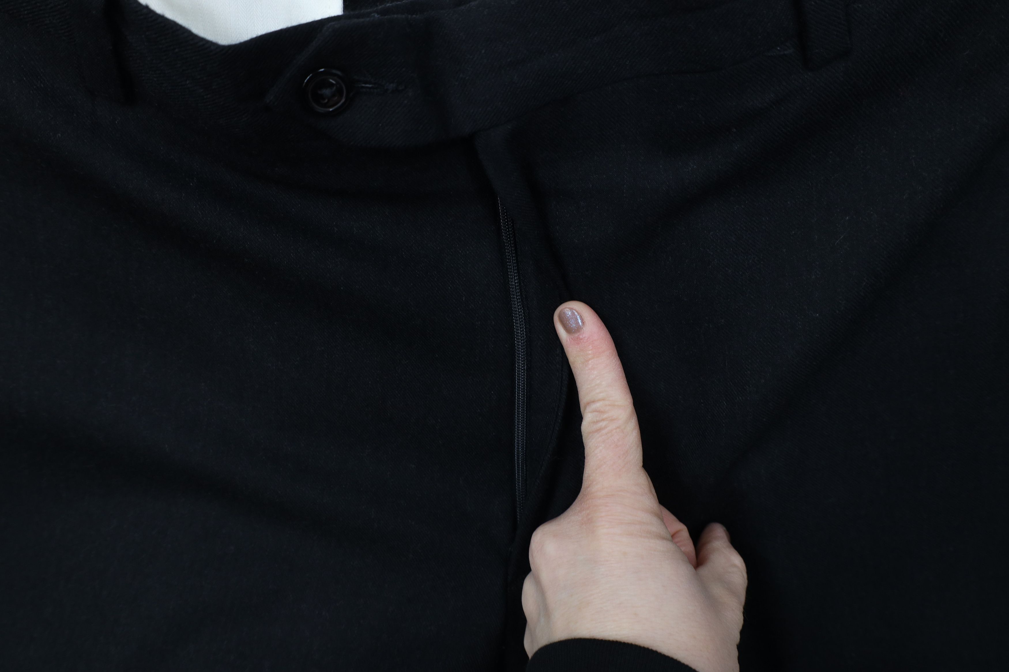Vintage Vintage 90s Streetwear Wool Knit Wide Leg Chino Pants Black Size US 36 / EU 52 - 5 Thumbnail