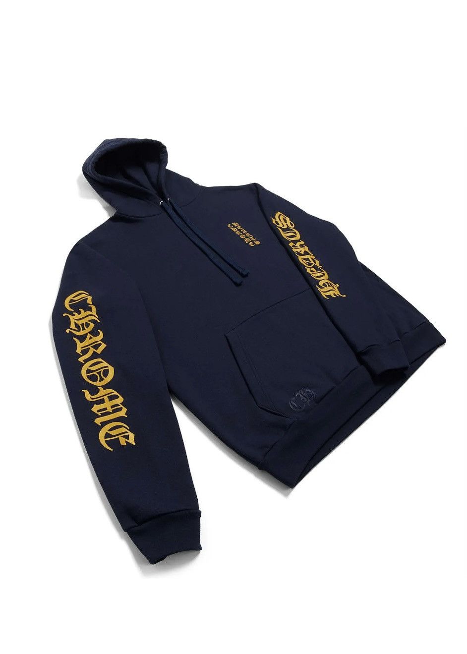 Chrome Hearts Chrome Hearts Logo Hoodie Navy Size US L / EU 52-54 / 3 - 1 Thumbnail
