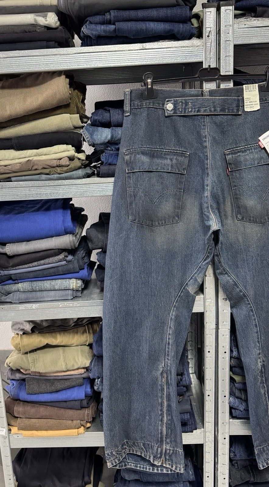 Levi's NWT Levi’s Engineered Jeans Mens Twisted Buckle Back Leg Zip Size US 33 - 2 Thumbnail