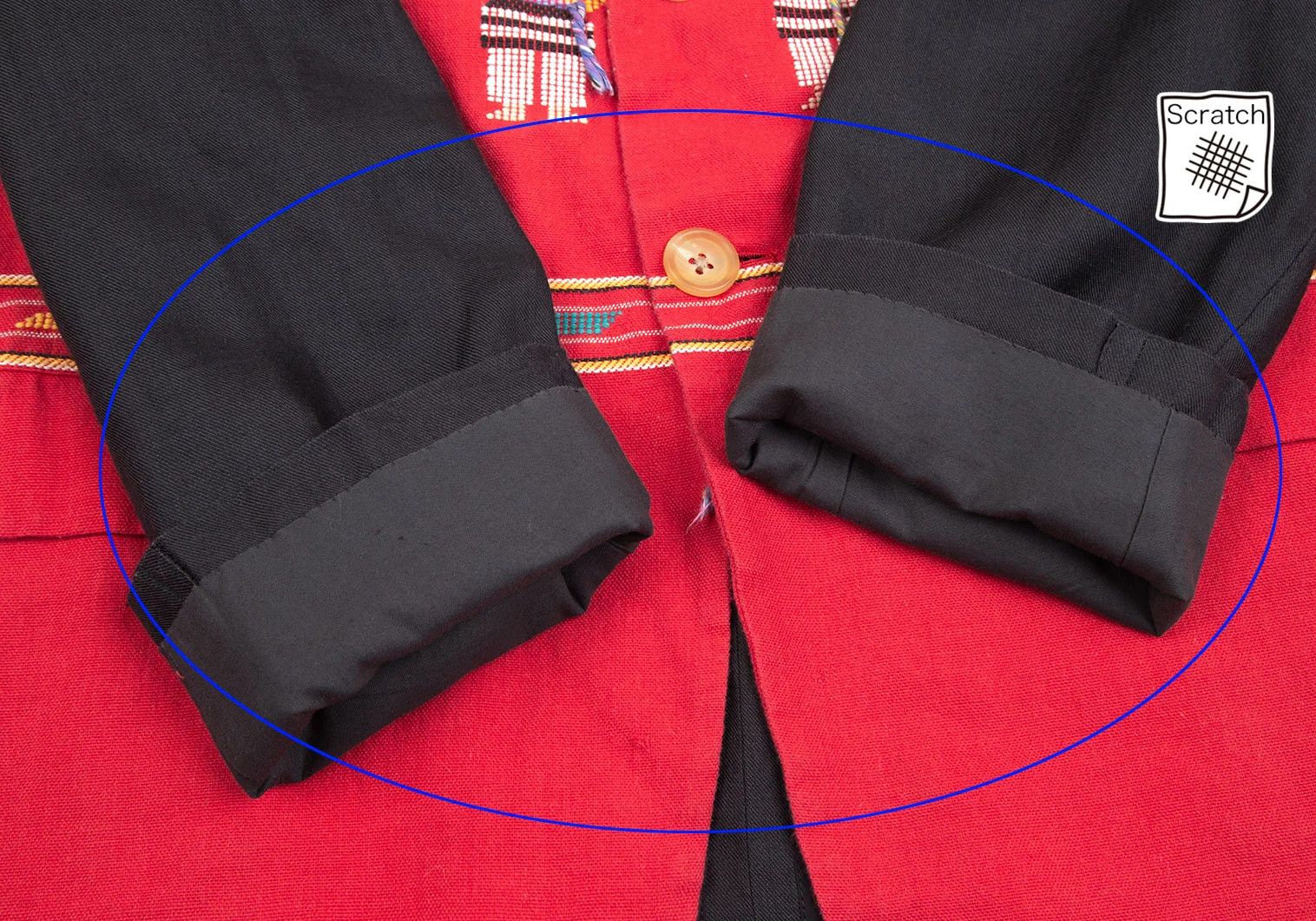 Yohji Yamamoto Yohji Yamamoto Bi-Color Jacket Red Black Size US M / EU 48-50 / 2 - 12 Thumbnail