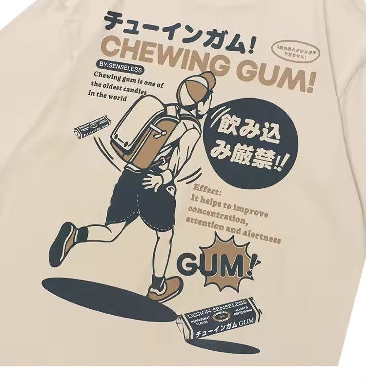 Japanese Brand Japanese Style Beige Printed T-shirt Tee Short Sleeve Size US M / EU 48-50 / 2 - 3 Thumbnail