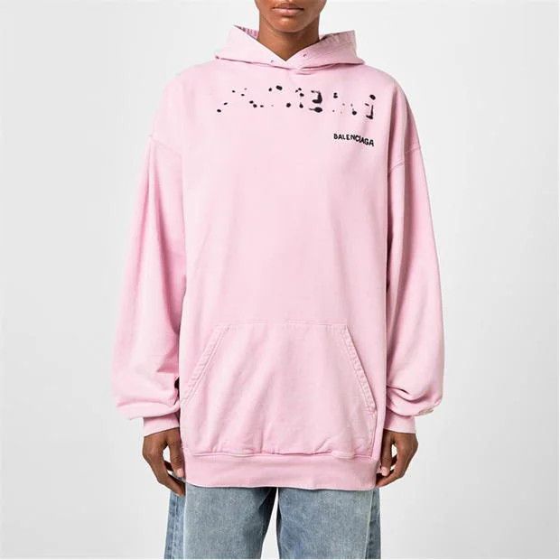 Balenciaga o1g2r1mq0924 Hoodies in Faded Pink Size XS / US 0-2 / IT 36-38 - 3 Thumbnail