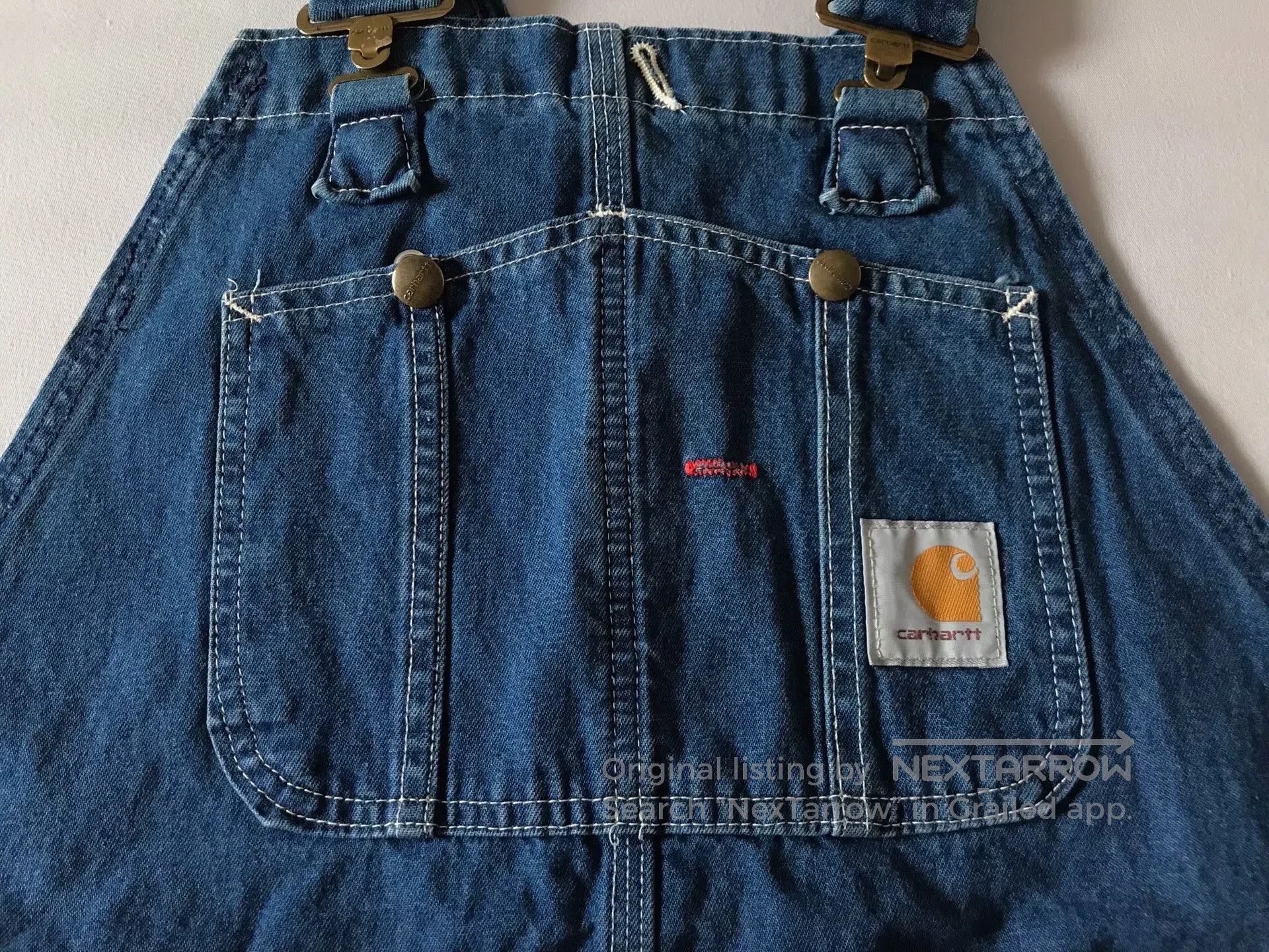 Carhartt Carhartt R07 W38L30 Denim Overalls. Size US 38 / EU 54 - 6 Thumbnail