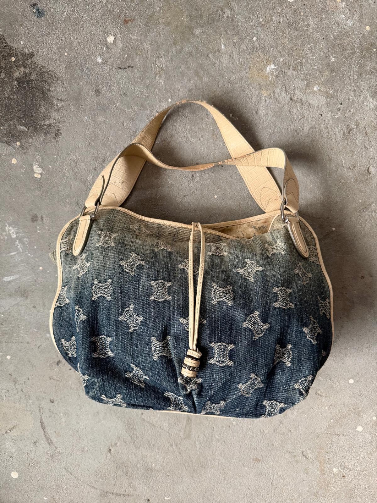 Celine Celine Macadam Bittersweet Denim Shoulder Bag Gradient Blue Size ONE SIZE - 1 Thumbnail