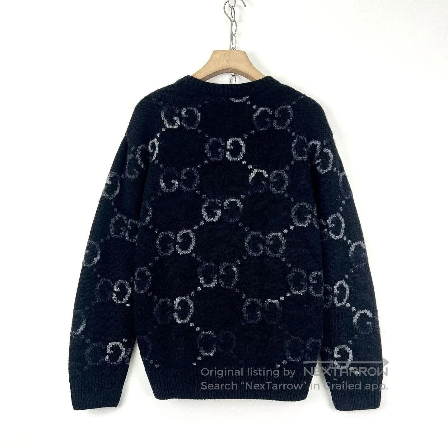 Gucci Gucci Black Gradient GG Wool Sweater. Size US L / EU 52-54 / 3 - 2 Thumbnail