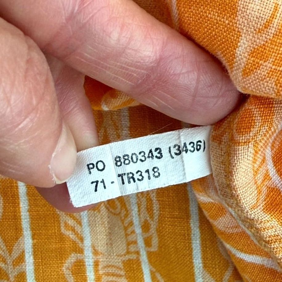 Tommy Bahama Tommy Bahama Relax Resort Shirt Orange Crabs Lobsters 100% Linen Men Large Size US L / EU 52-54 / 3 - 8 Thumbnail