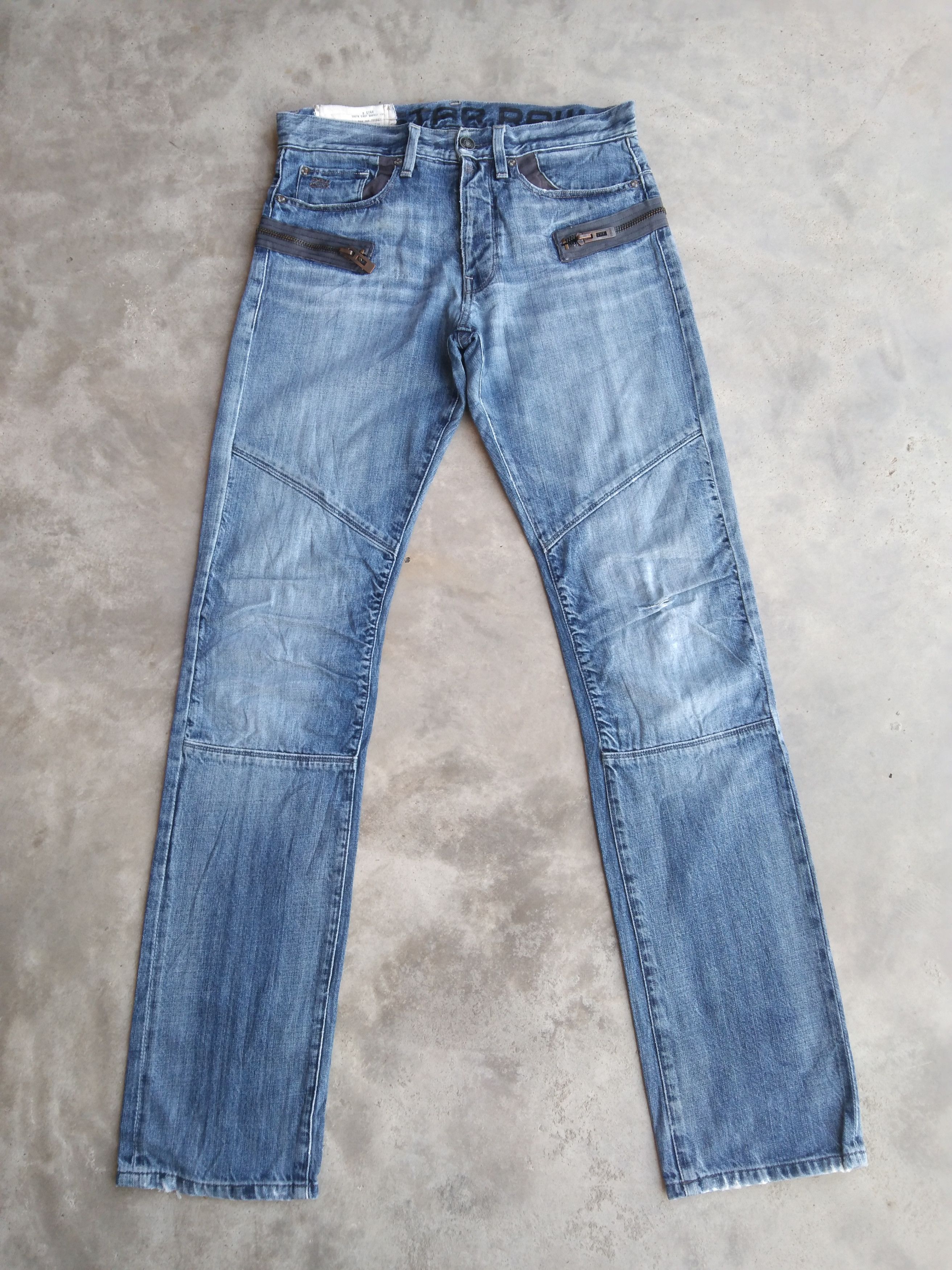 G-Star G Star Raw ZIPPED Jeans 32x35 Size US 32 / EU 48 - 1 Thumbnail