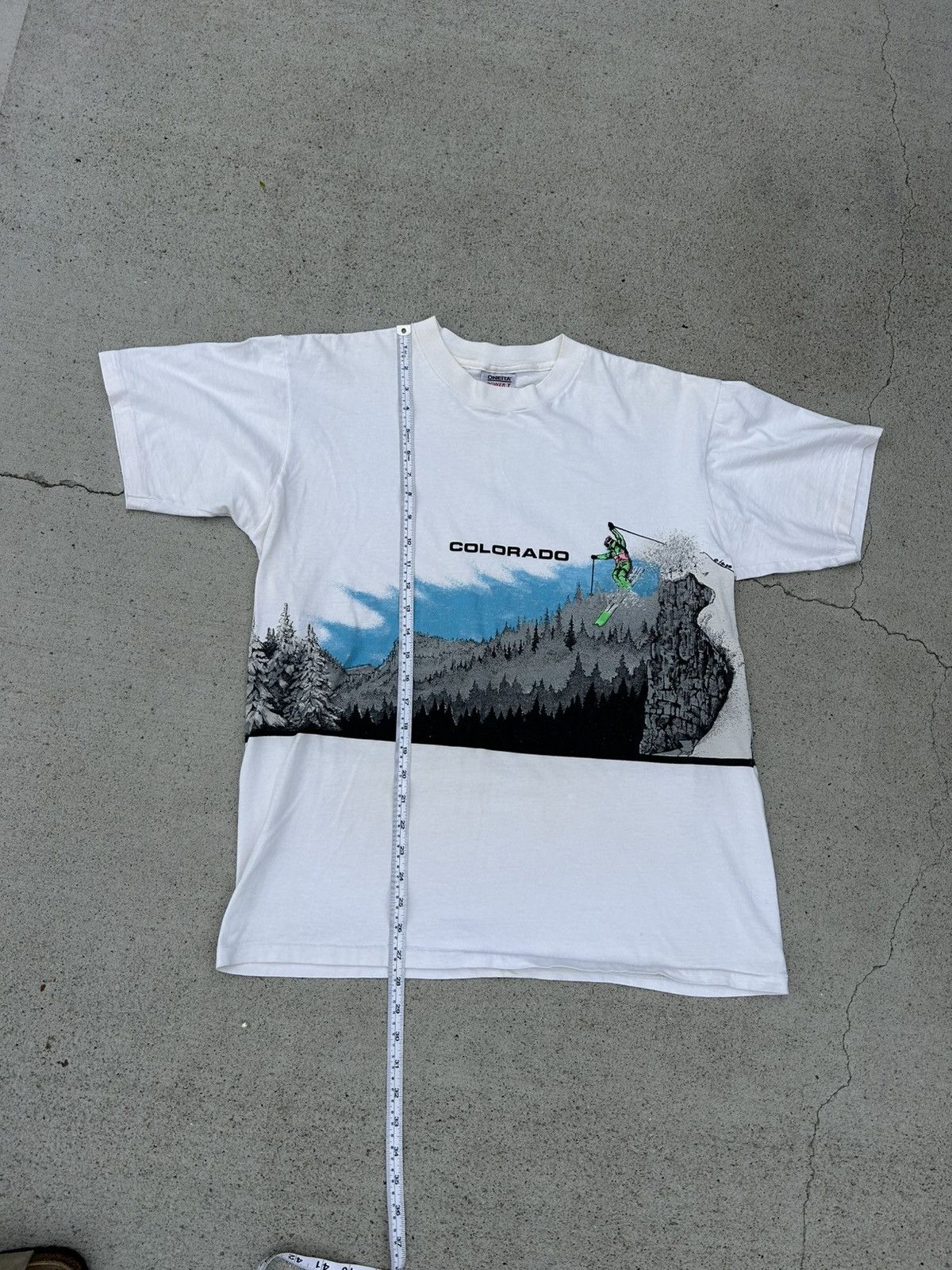 Vintage Vintage Skiing wrap around tee Size US XL / EU 56 / 4 - 5 Thumbnail