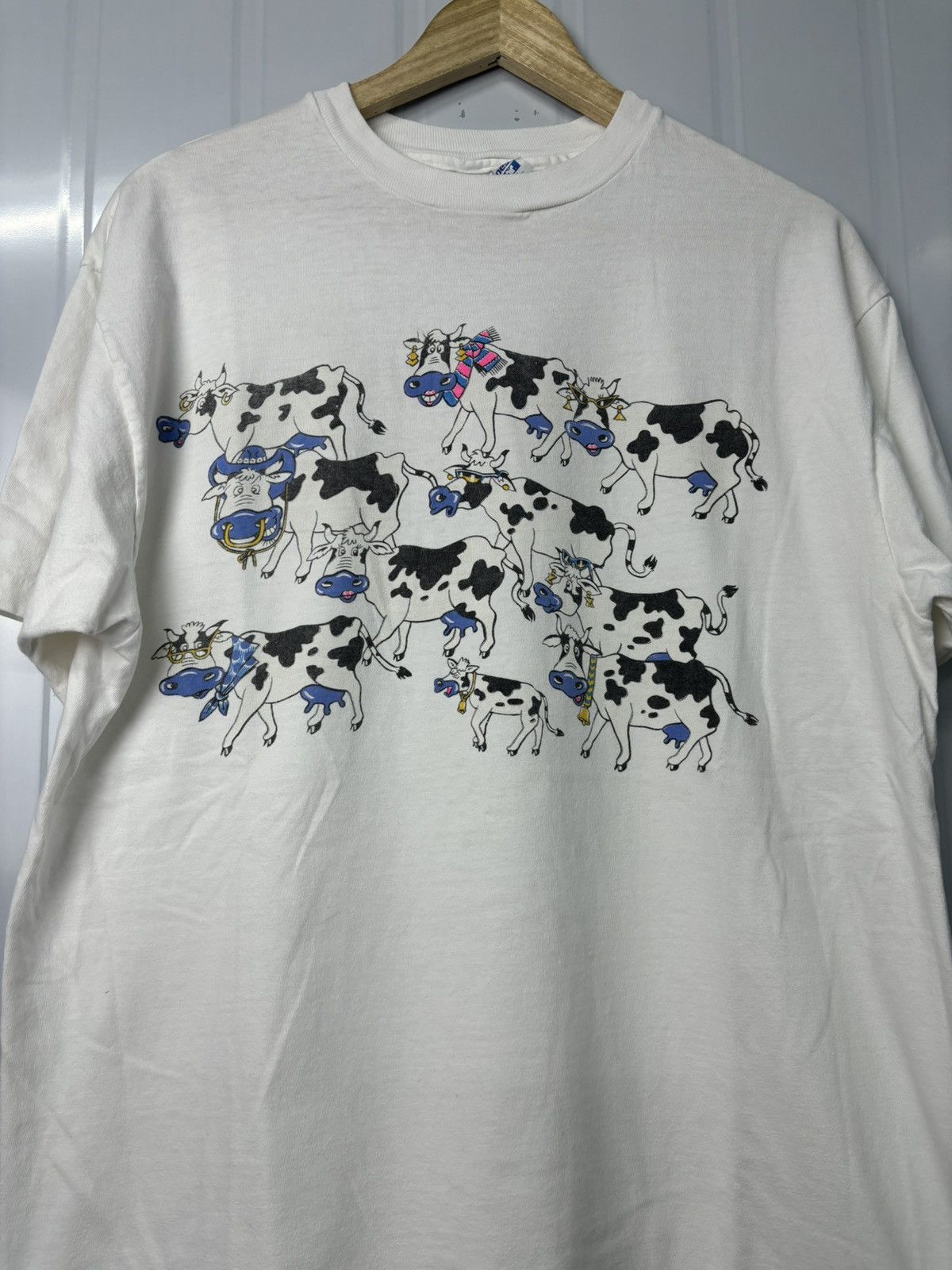 Vintage RARE! Vintage 90’s Museum Of Cows Art Phototee Size US XL / EU 56 / 4 - 3 Thumbnail