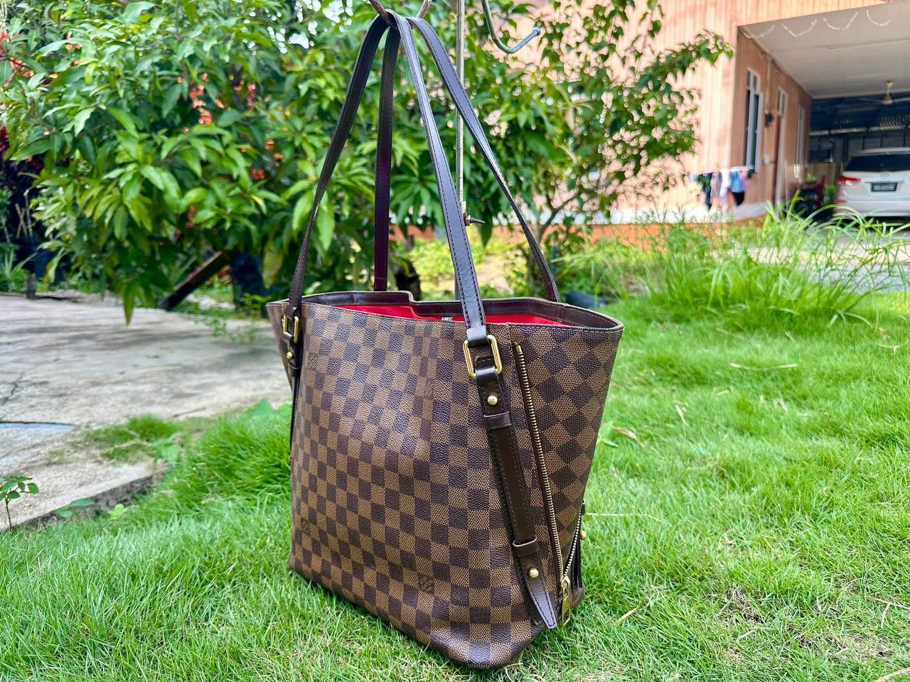 Louis Vuitton Authentic Louis Vuitton Damier Ebene Rivington PM Tote Bag Size ONE SIZE - 3 Thumbnail