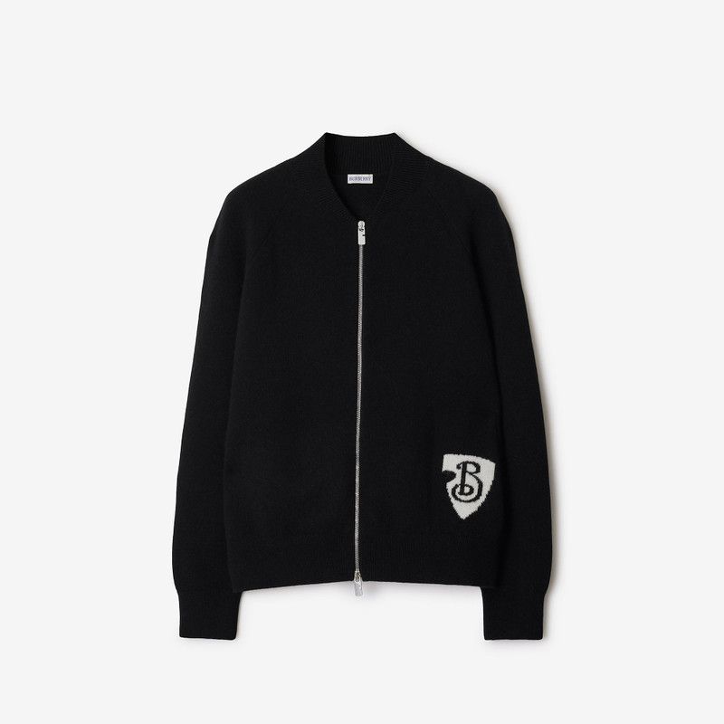 Burberry o1w1db10326 B Shield Wool Blend Bomber Jacket in Black Size US S / EU 44-46 / 1 - 1 Thumbnail