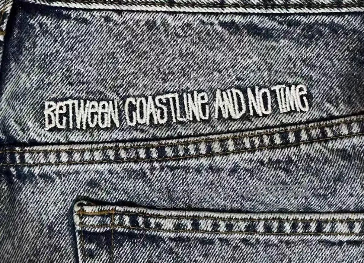 Dries Van Noten Blue Denim Jeans w/ Flame & Symbol Prints Size 32. Size US 32 / EU 48 - 3 Thumbnail