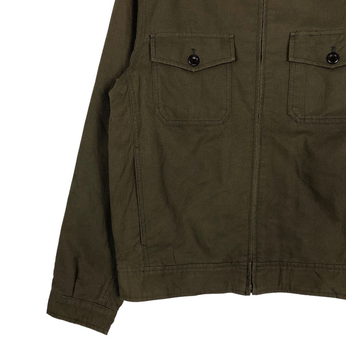 Japanese Brand 📌VINTAGE BIKER JACKET GAP MILITARY DESIGN CARGO POCKET Size US M / EU 48-50 / 2 - 8 Thumbnail