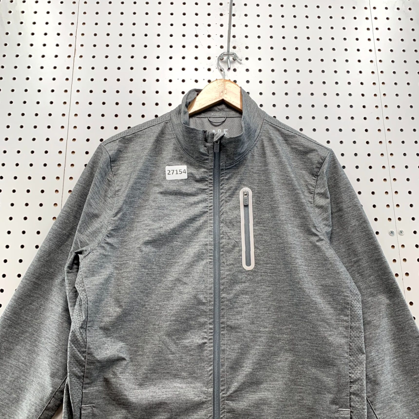 Abercrombie & Fitch Abercrombie & Fitch A&F Active Full Zip WAXED Jacket Gray Adult Medium Size US M / EU 48-50 / 2 - 5 Thumbnail