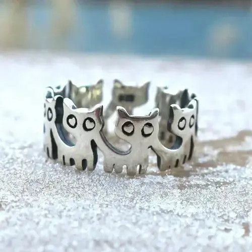 Jewelry Pet Kitten Rings 6 7 8 9 10 Size ONE SIZE - 1 Thumbnail