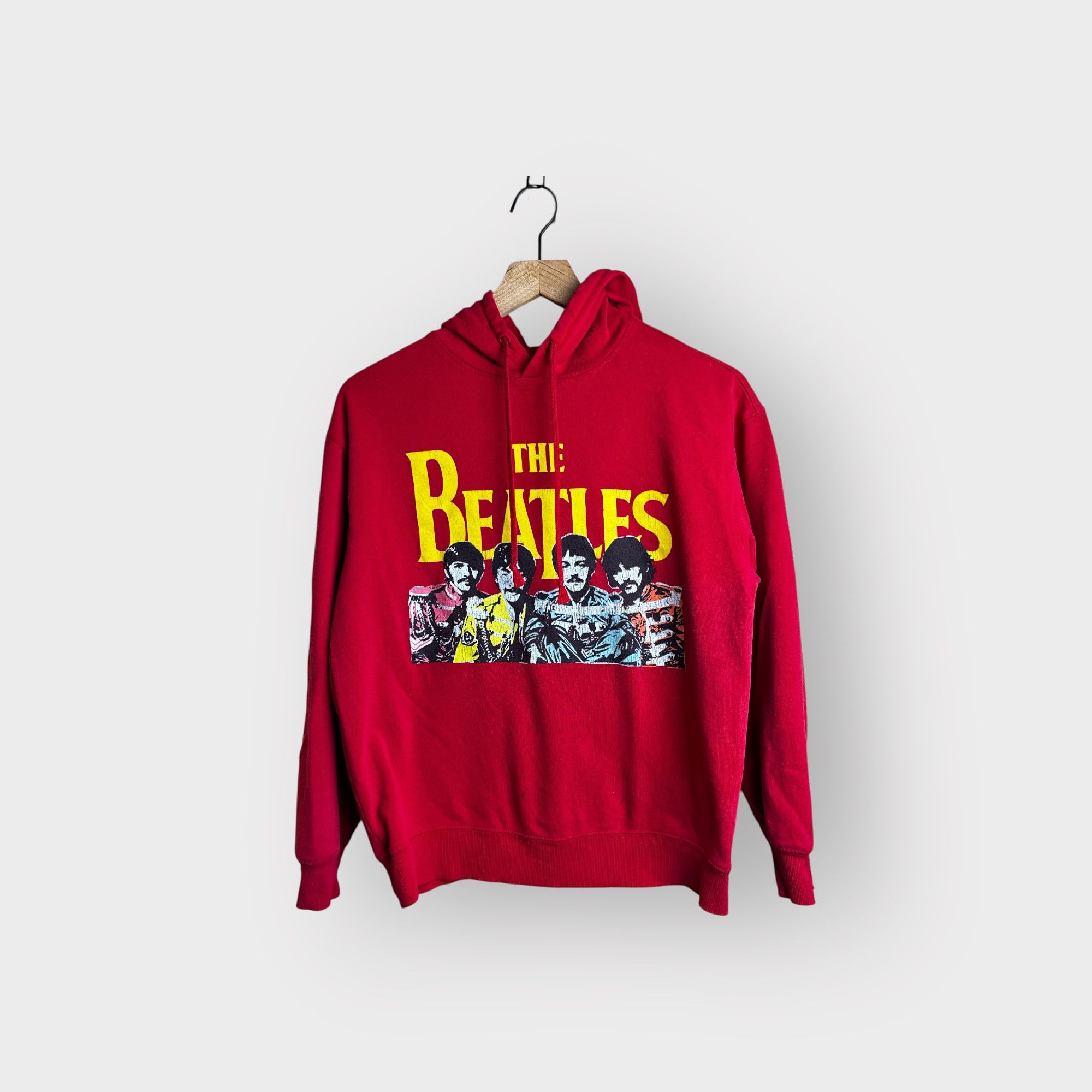 Vintage The Beatles Graphic Red Hoodie Size S / US 4 / IT 40 - 1 Thumbnail