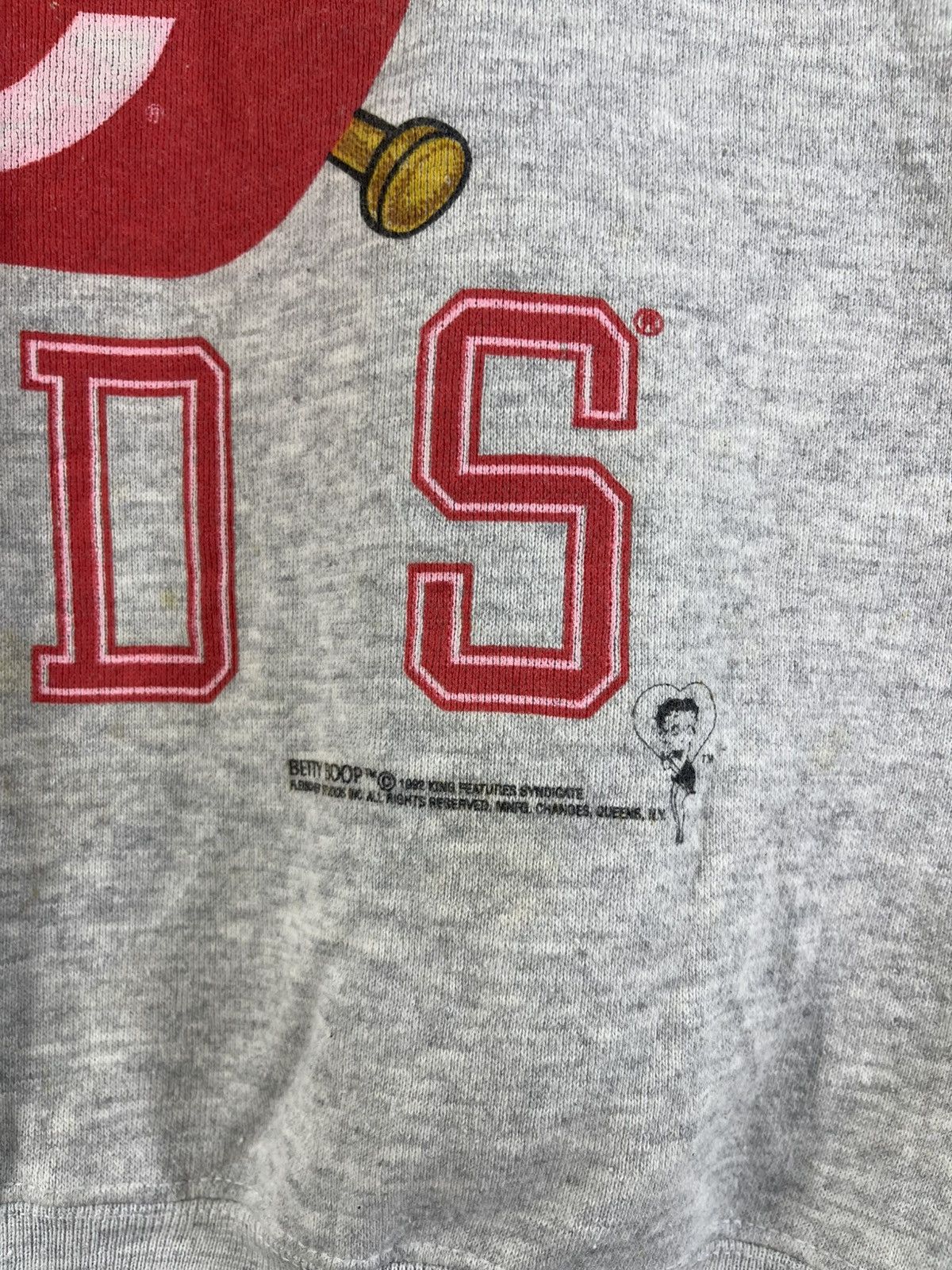 MLB Vintage 90's Betty Boop Cincinnati Reds MLB 1992 Sweatshirt Size US L / EU 52-54 / 3 - 6 Thumbnail