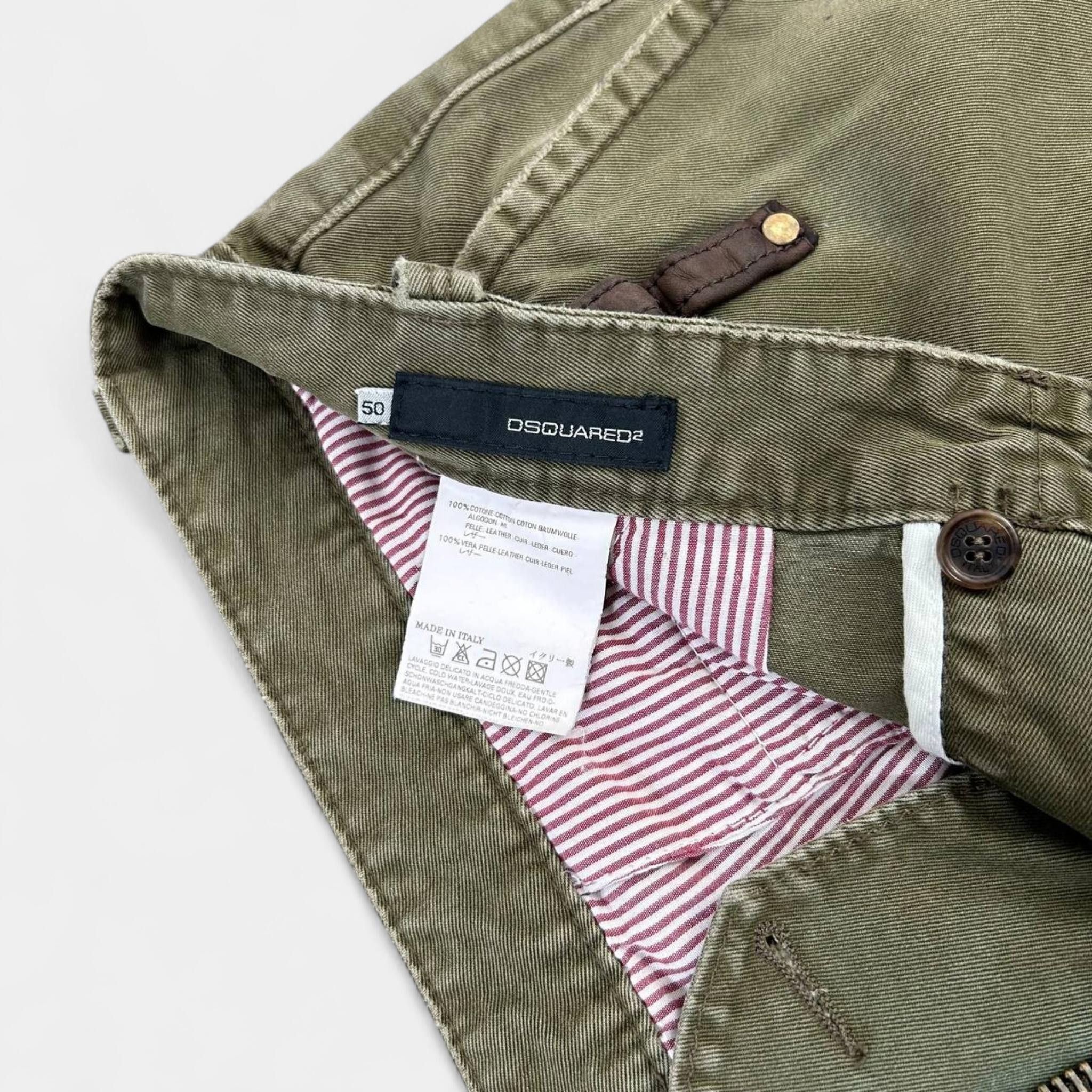 Dsquared2 Dsquared2 2000s Cargo Green Pistachio Pants Size US 32 / EU 48 - 6 Thumbnail