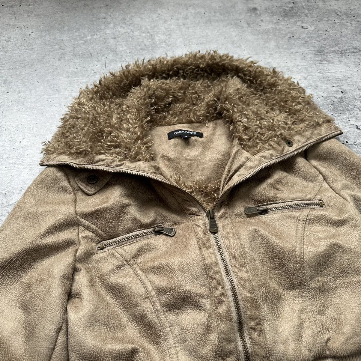 Abercrombie & Fitch Vintage Chicoree Suede/Faux Fur Cropped Jacket Hype Y2K Size S / US 4 / IT 40 - 6 Thumbnail