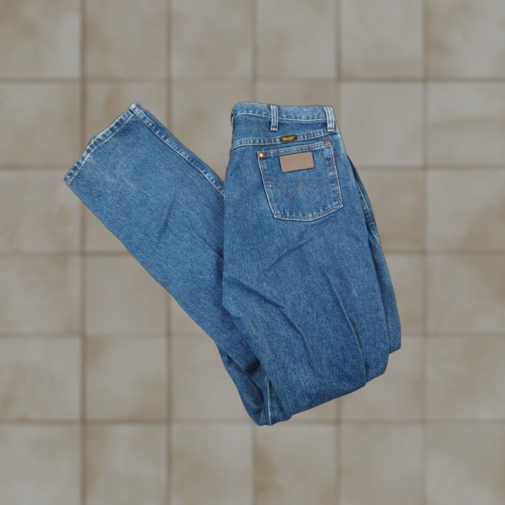 Wrangler VINTAGE Wrangler Jeans Mens 36x36 Blue Cowboy Cut Original Fit 13MWZ Denim Straight Size US 36 / EU 52 - 1 Thumbnail