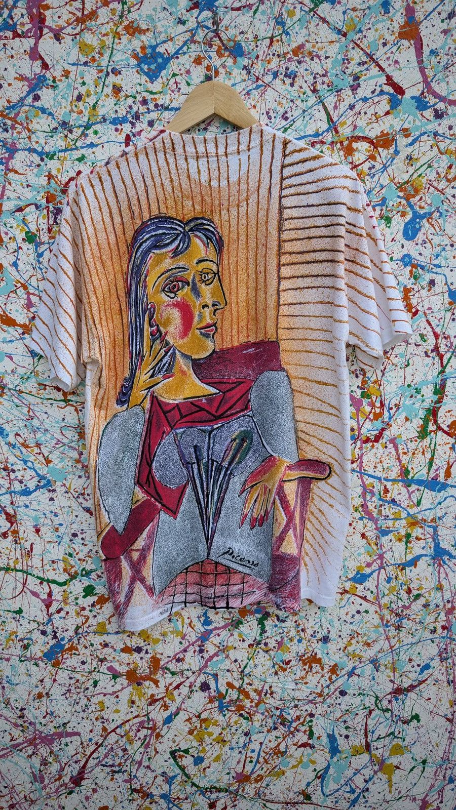 Other Vintage Picasso tshirt all over print AOP single stitch XL Size US XL / EU 56 / 4 - 5 Thumbnail