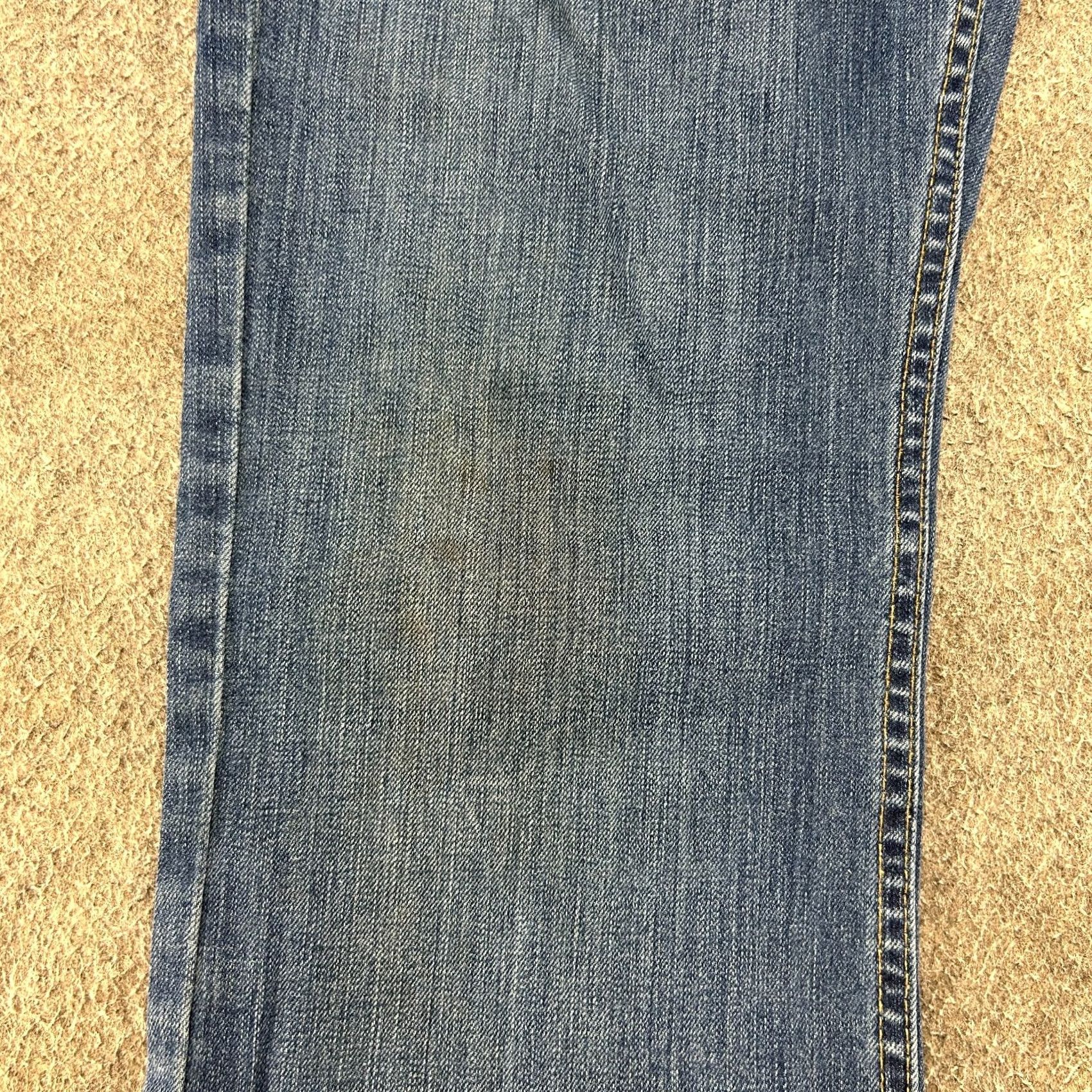 Carhartt Carhartt Jeans Mens 33x34 Blue Relaxed Fit Medium Wash Workwear Rugged Flex Jeans Size US 33 - 3 Thumbnail