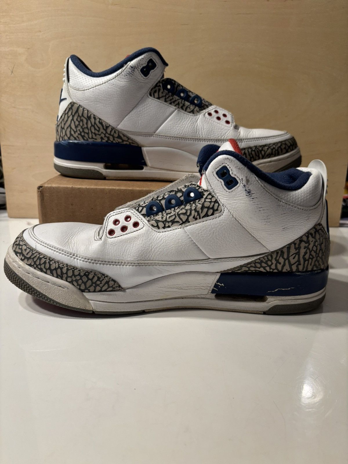 Jordan Brand × Nike Air Jordan 3 Retro OG “True Blue” 2016 Size 11.5 Size US 11.5 / EU 44-45 - 2 Thumbnail