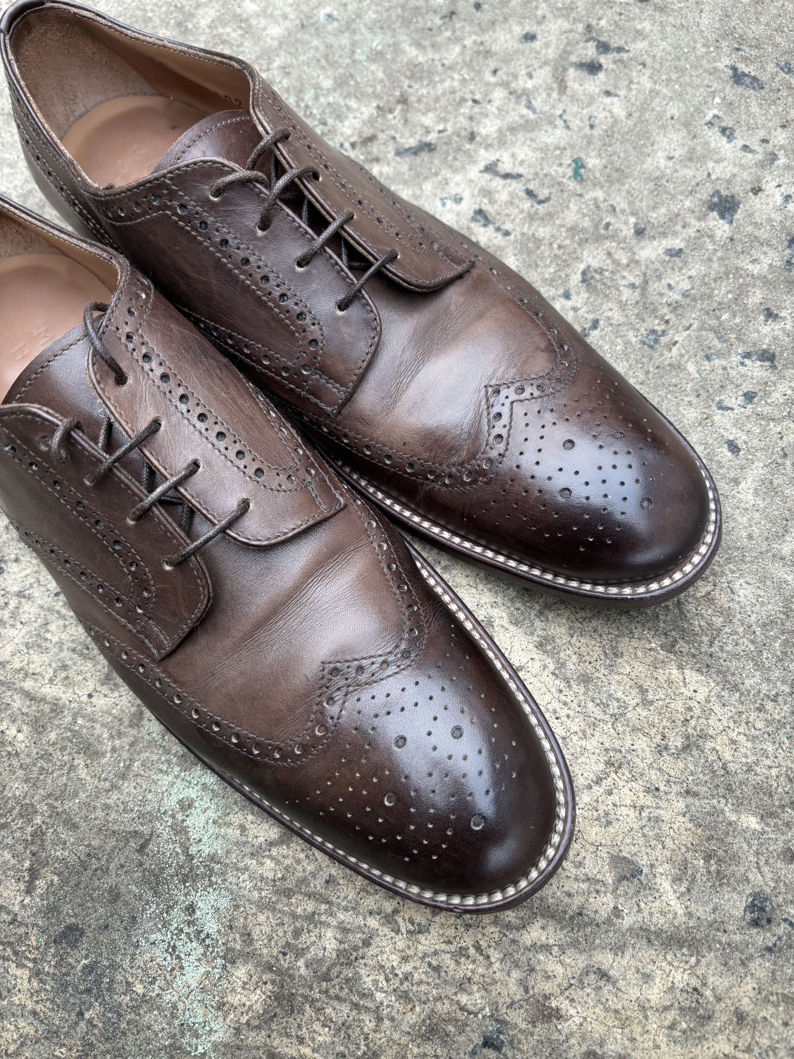 Margaret Howell RRP£650.00 Margaret Howell Chestnut Brogue Shoes Size US 8 / IT 38 - 6 Thumbnail