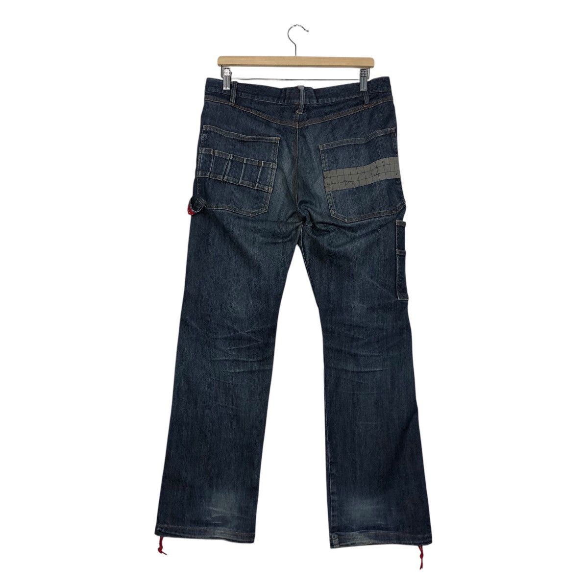 Japanese Brand 📌Rich Blue Vintage Denim Biker Pants Resque Squad Size 34" / US 12 / IT 48 - 9 Thumbnail
