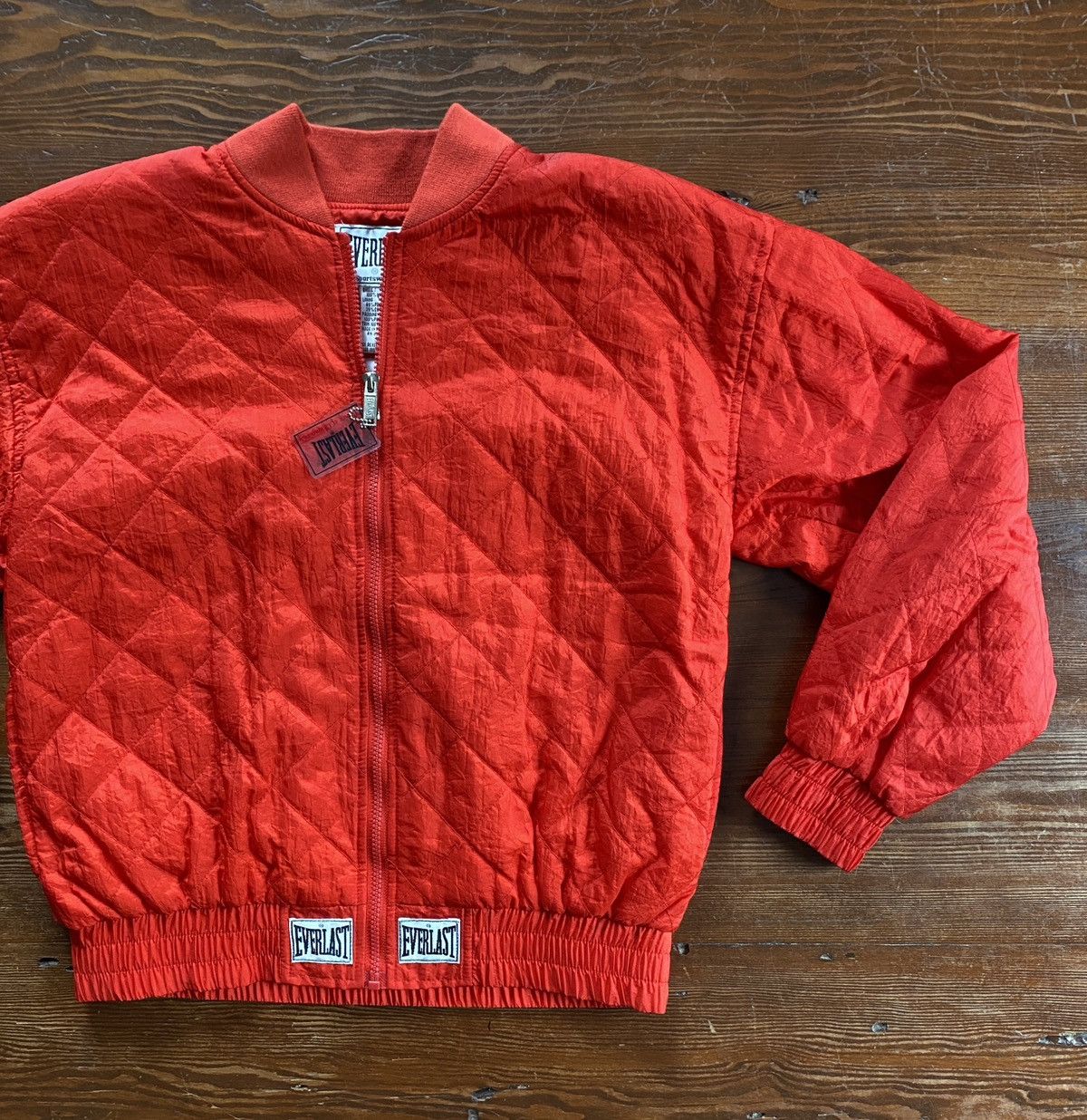 Everlast Vintage 80’s Everlasting Quilted Red Windbreaker Zip Jacket Size US S / EU 44-46 / 1 - 1 Thumbnail