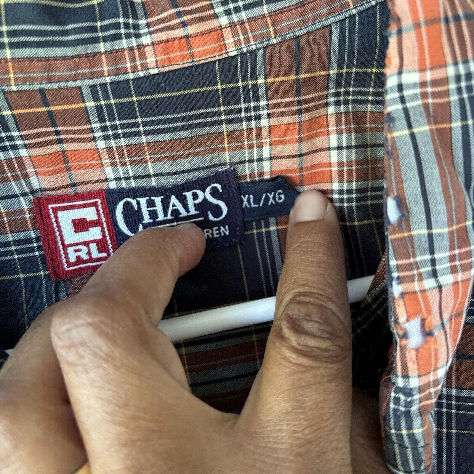 Chaps Vintage Chaps Ralph Lauren Shirt Mens XL Button Up Plaid Size US XL / EU 56 / 4 - 8 Thumbnail