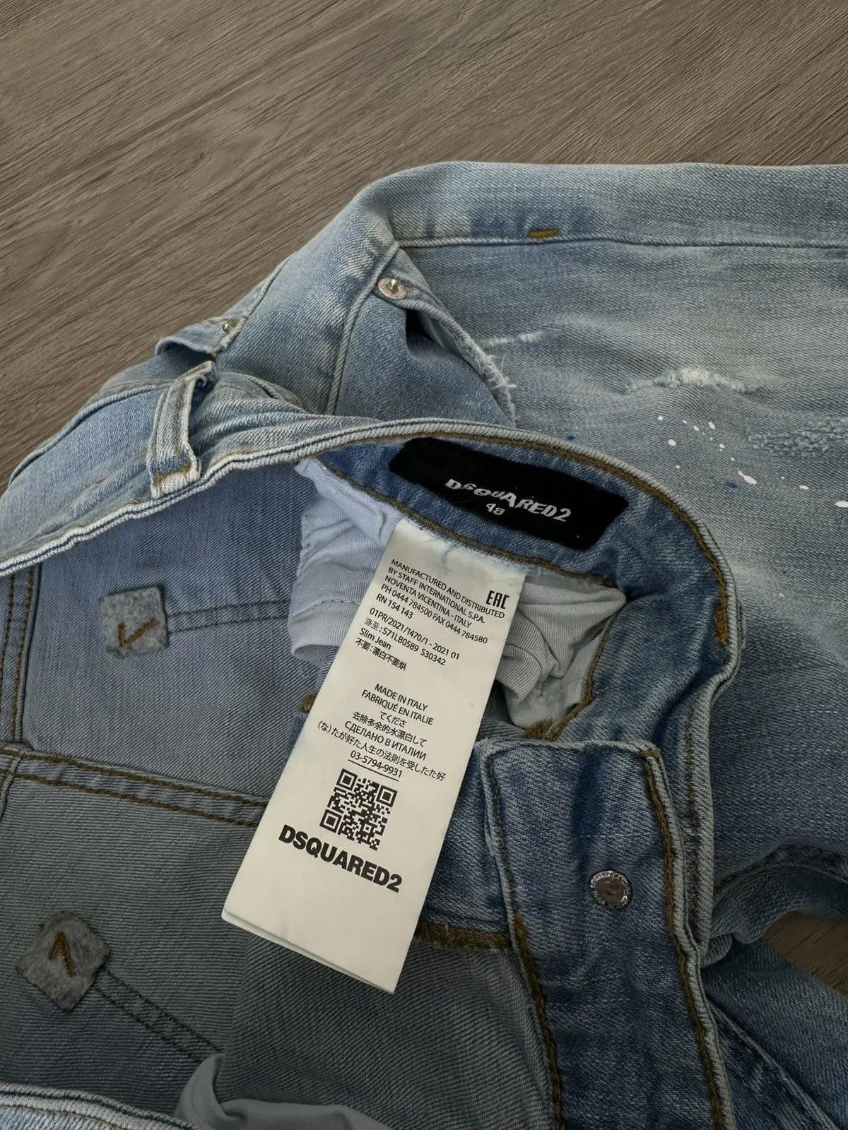 Dsquared2 Vintage Japanese Denim Blue Faded Dsquared Mens Pants Size US 30 / EU 46 - 9 Thumbnail