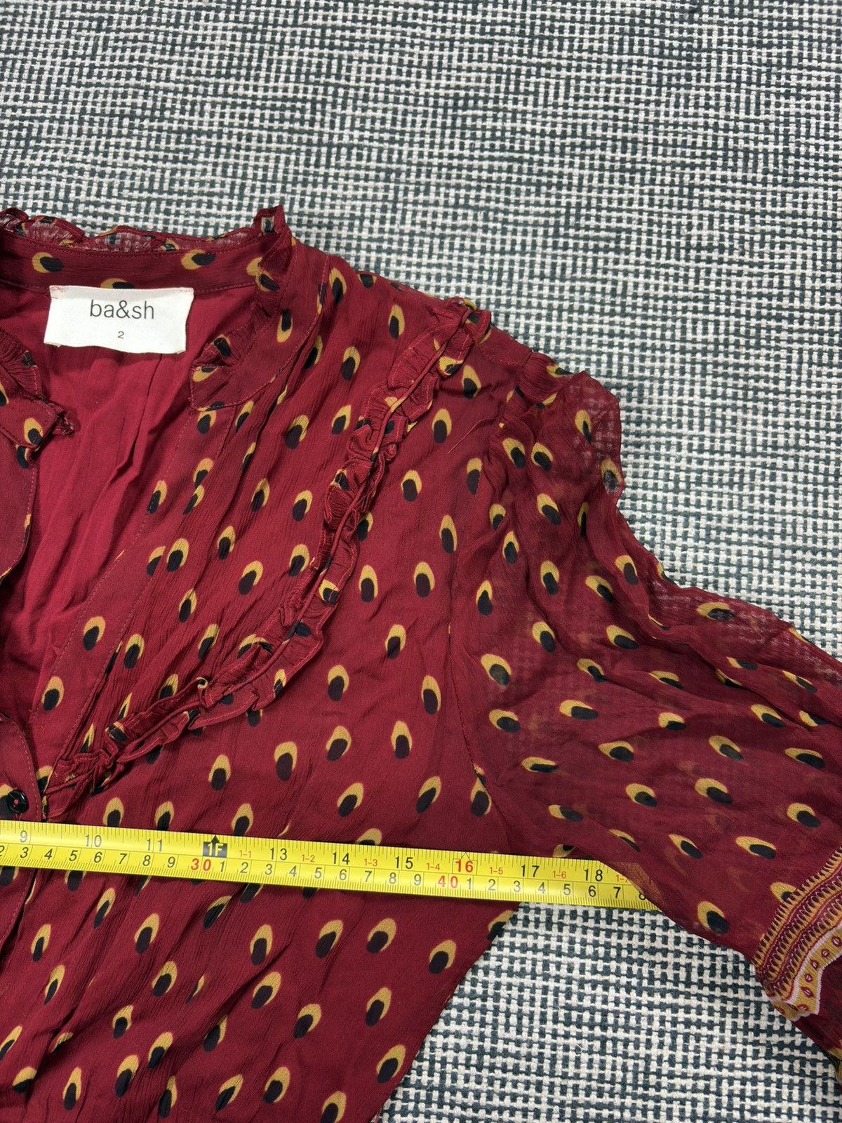 ba&sh Ba&sh barie carmin viscose boho dress luxury designer Size M / US 6-8 / IT 42-44 - 8 Thumbnail