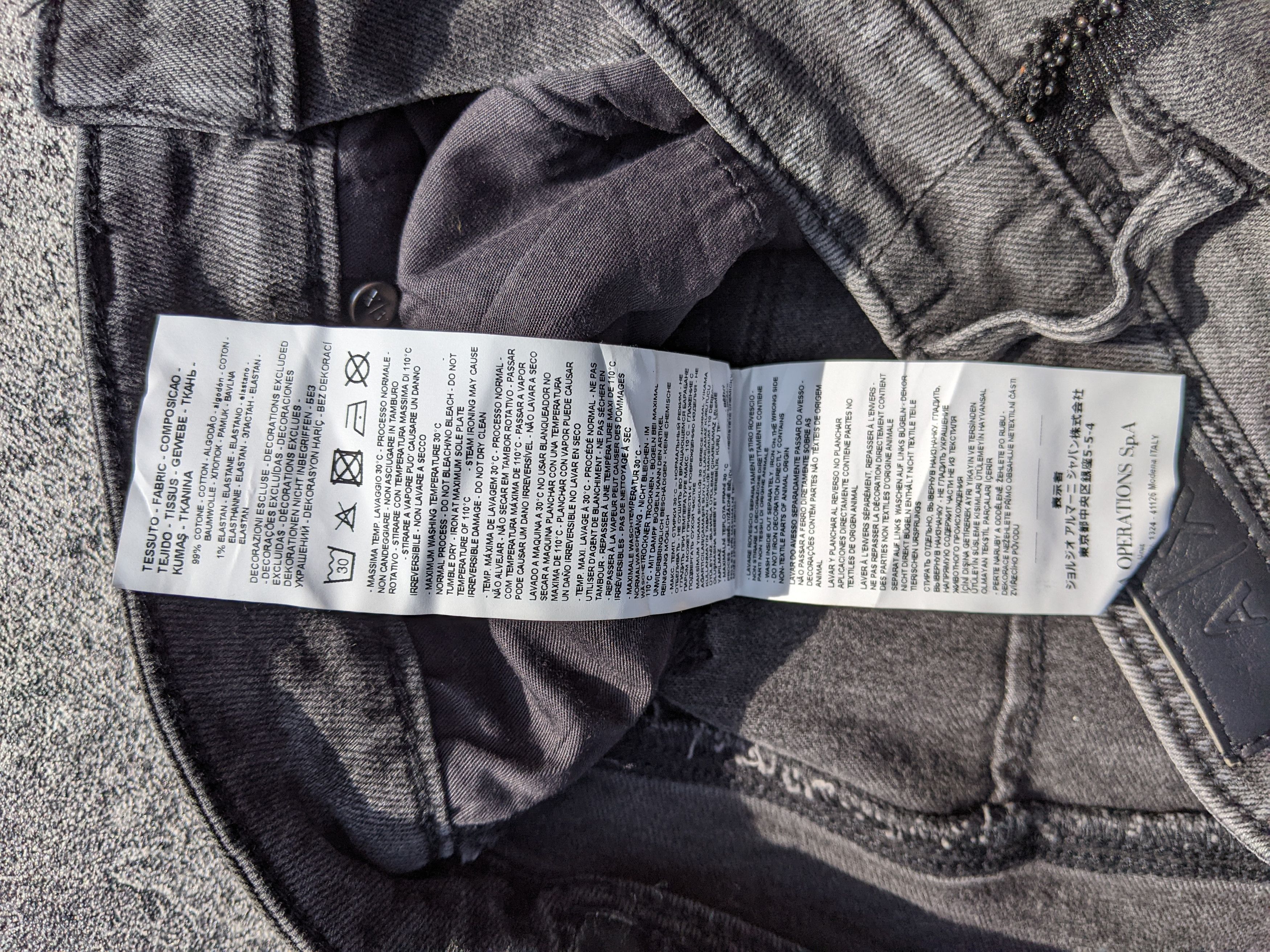 Armani × Armani Exchange × Designer Armani Exchange J69 Skinny Washed Jeans Size 25" / US 0 / IT 36 - 11 Thumbnail