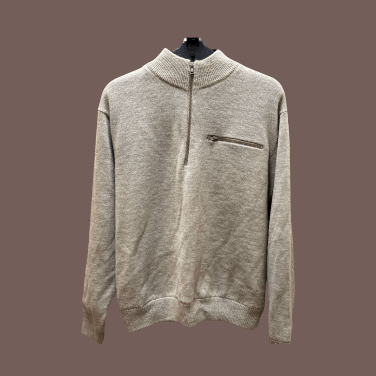 Cabelas VTG Half-Zip Sweater | Cabela’s Beige Wool | Gorpcore Size US L / EU 52-54 / 3 - 1 Thumbnail