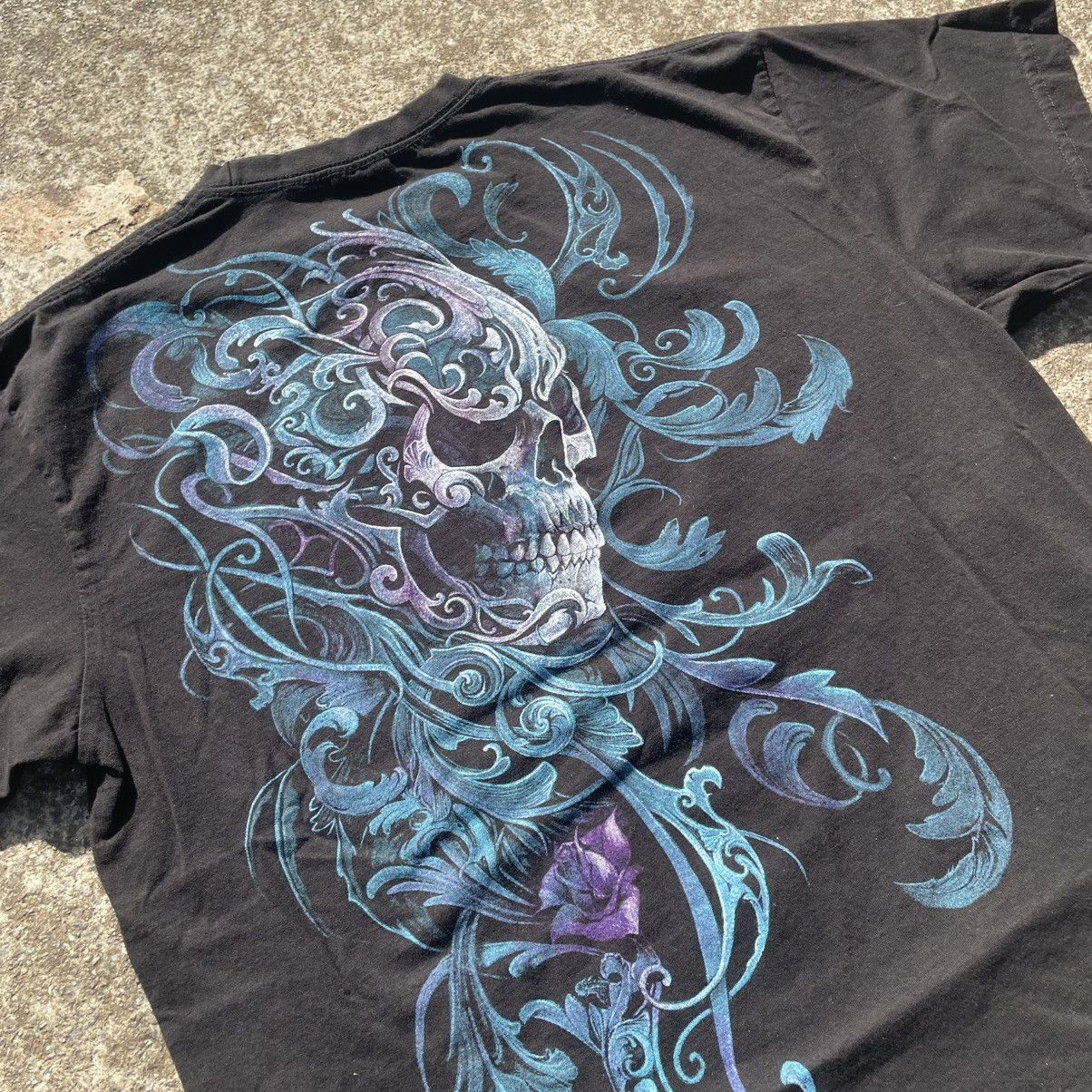 Vintage Vintage 2000’s Dead Girl Spiral AOP graphic t-shirt Size US L / EU 52-54 / 3 - 6 Thumbnail