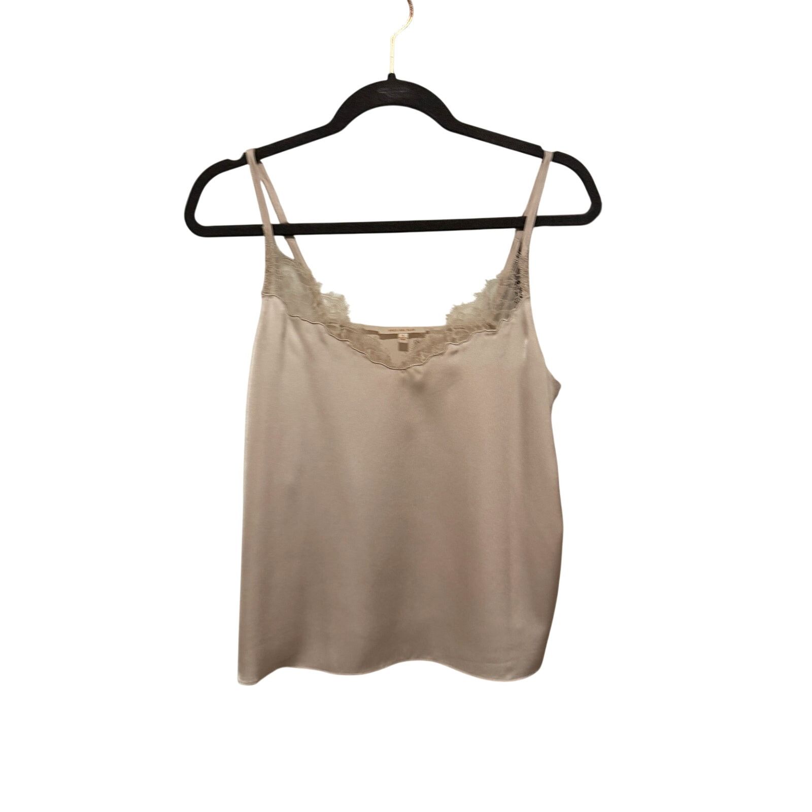 Other Skies Are Blue Cream Lace Trim Sleeveless V-Neck Cami Top Size S / US 4 / IT 40 - 3 Thumbnail