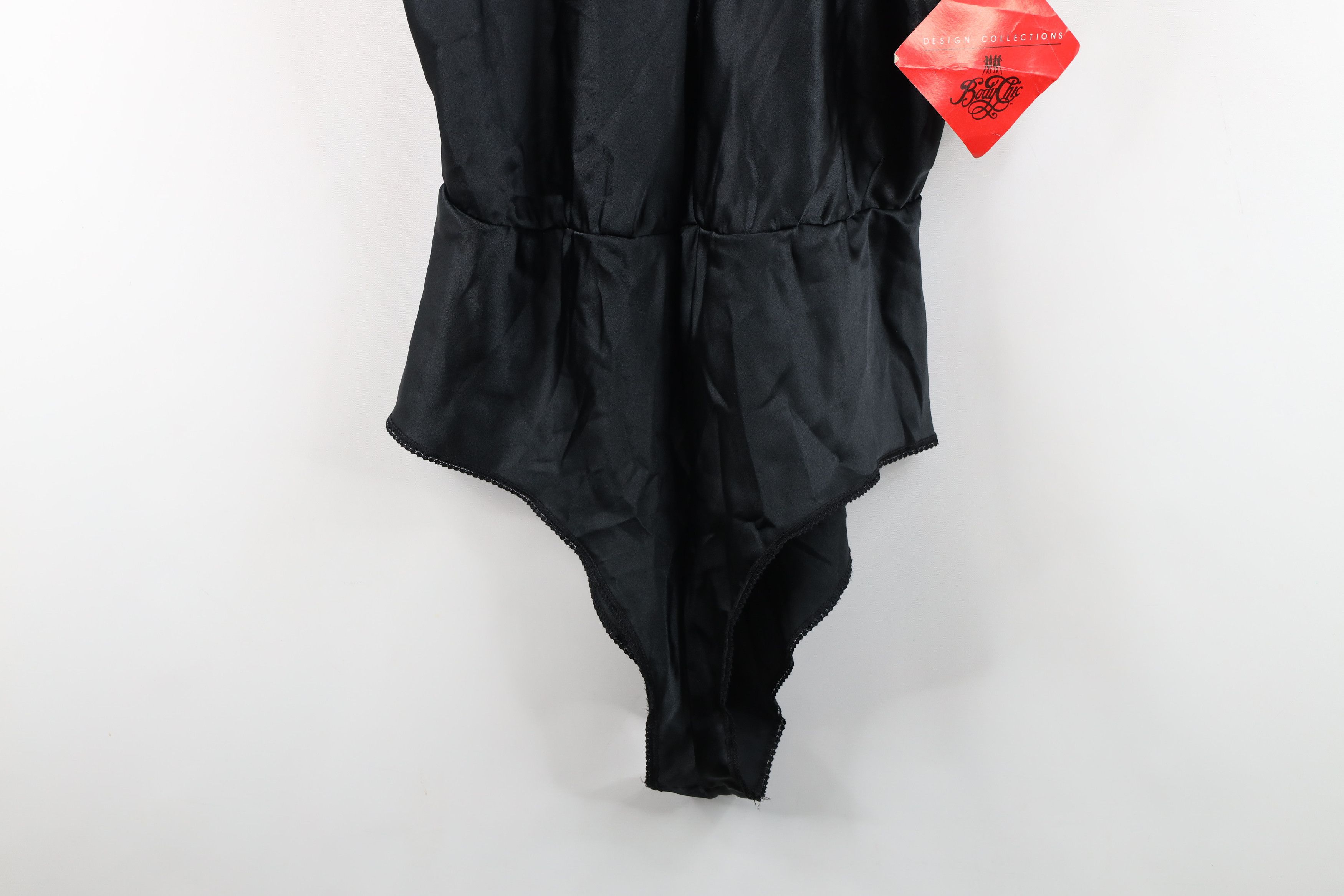 Vintage Deadstock Vintage 90s Snap Crotch Romper Lingerie USA Black Size L / US 10 / IT 46 - 3 Thumbnail
