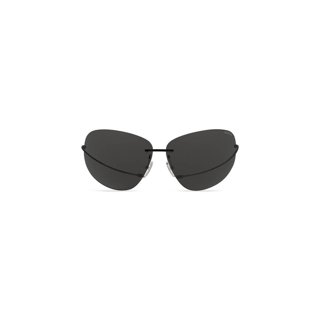 Balenciaga o1srvl11e0825 Size: OS / Mirage Oval Sunglasses in Black Size ONE SIZE - 1 Thumbnail