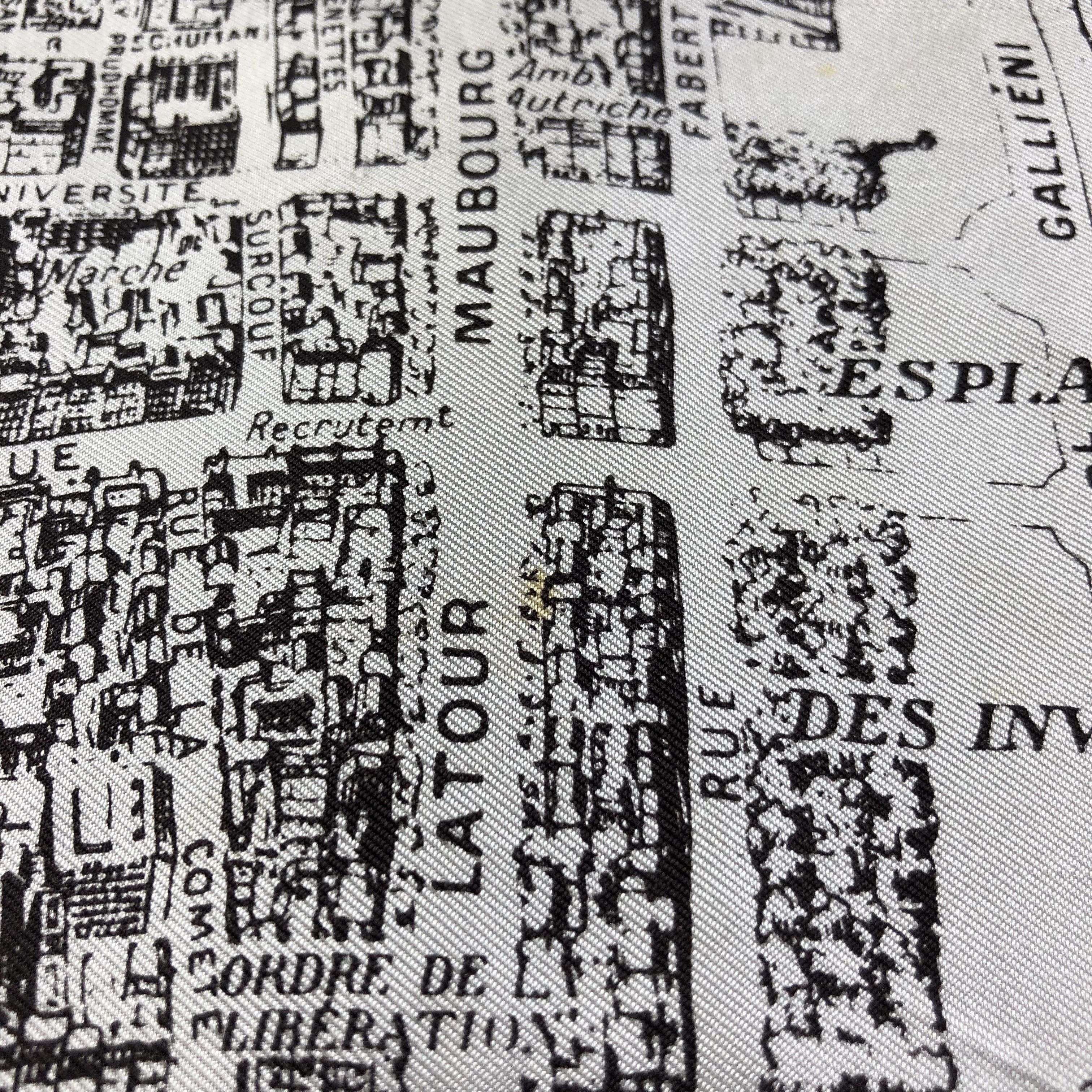 Vintage Paris City Map Silk Scarf M809 Size ONE SIZE - 9 Thumbnail