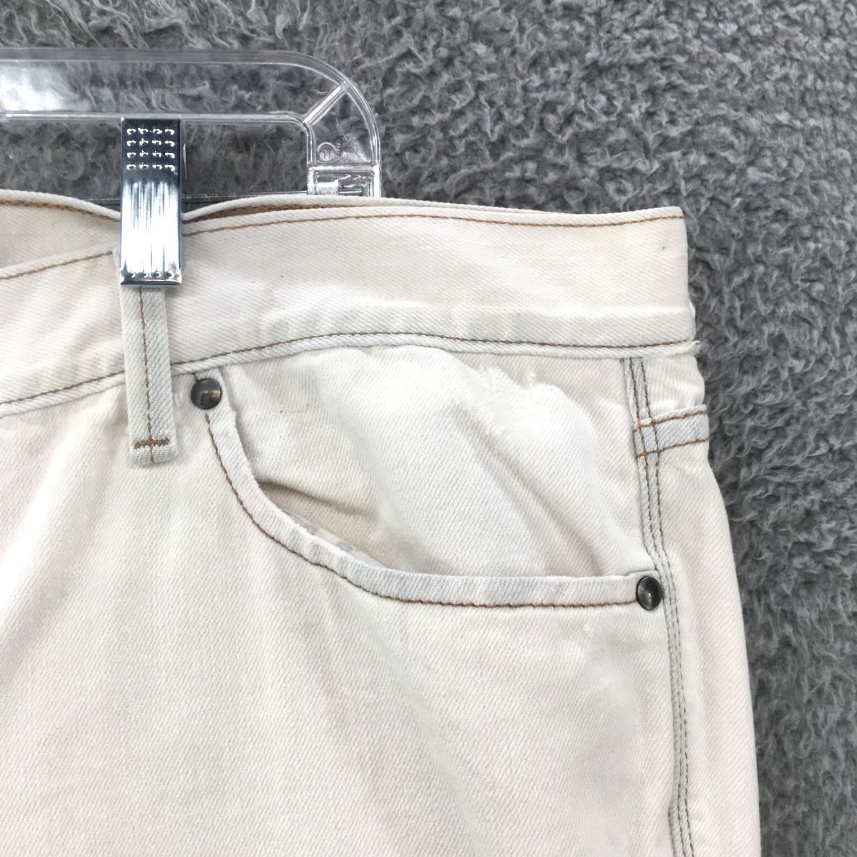 Old Navy Old Navy Jeans Womens 20 Regular White Denim Bootcut Mid Rise Zip Rise Casual Jeans Size 42" / US 20 - 3 Thumbnail